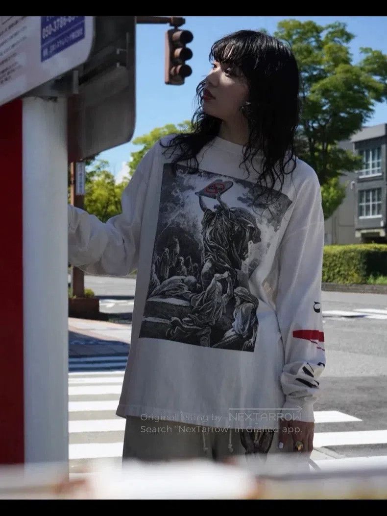 Saint Michael Saint Michael Long-sleeved T-shirt / thin sweatshirt Size US M / EU 48-50 / 2 - 7 Thumbnail