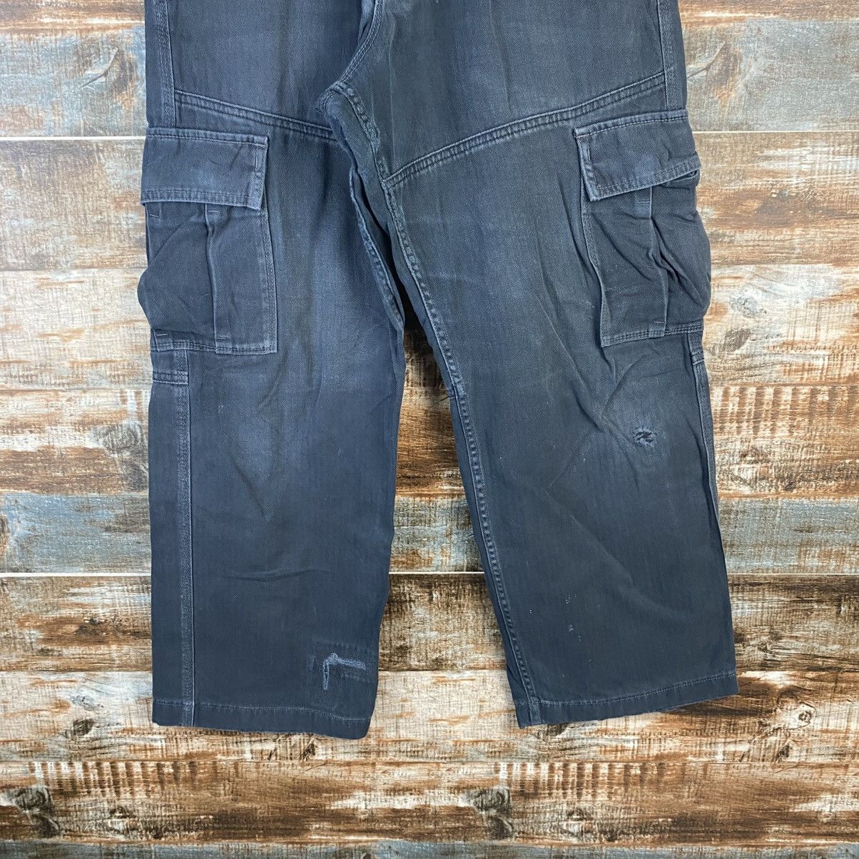Japanese Brand DL Even River Dark Blue Cargo Multipocket Pants #C988 Size US 28 / EU 44 - 6 Thumbnail