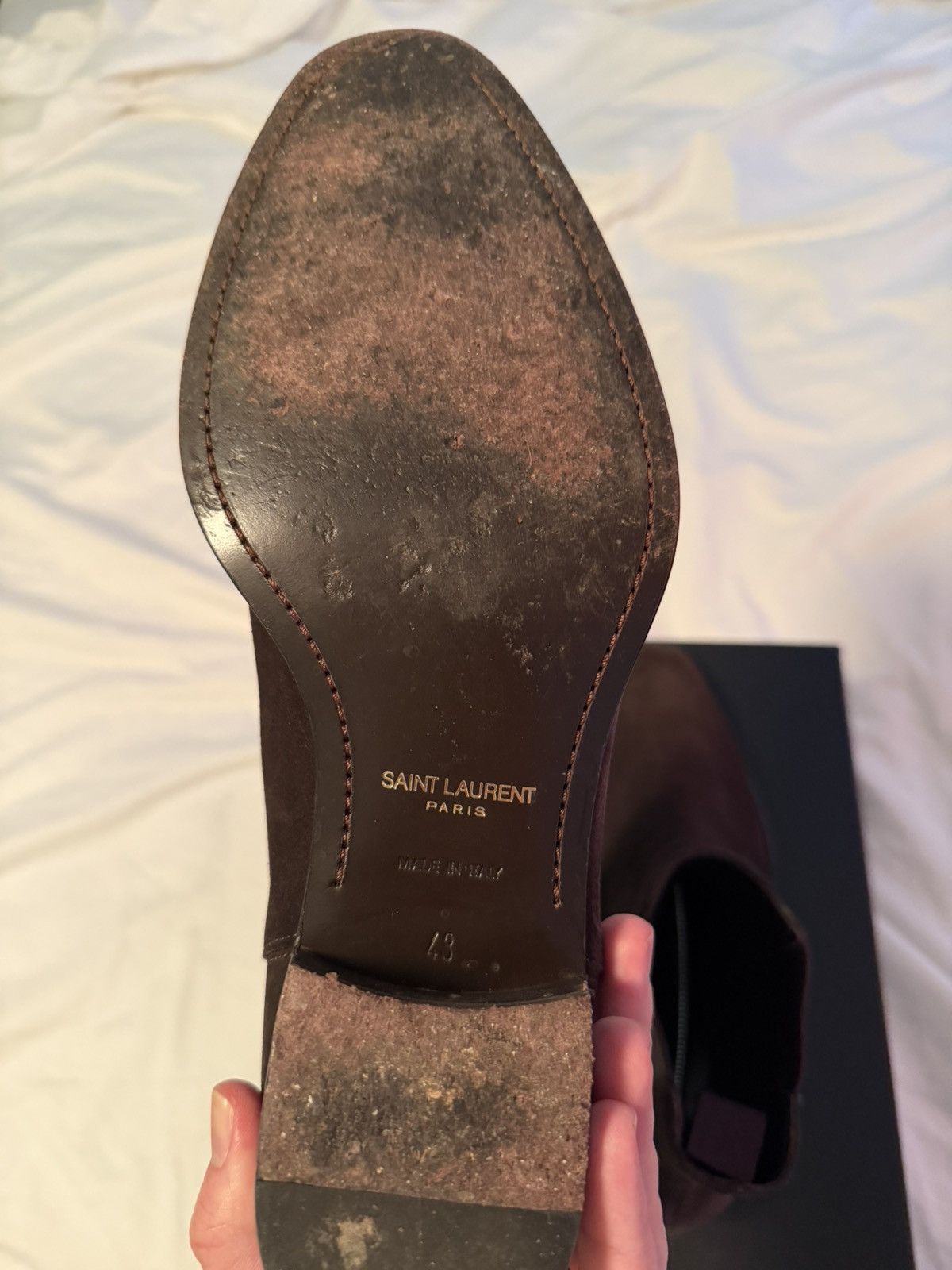 Saint Laurent Paris RARE FW13 Chocolate Chelsea Size US 10 / EU 43 - 5 Thumbnail
