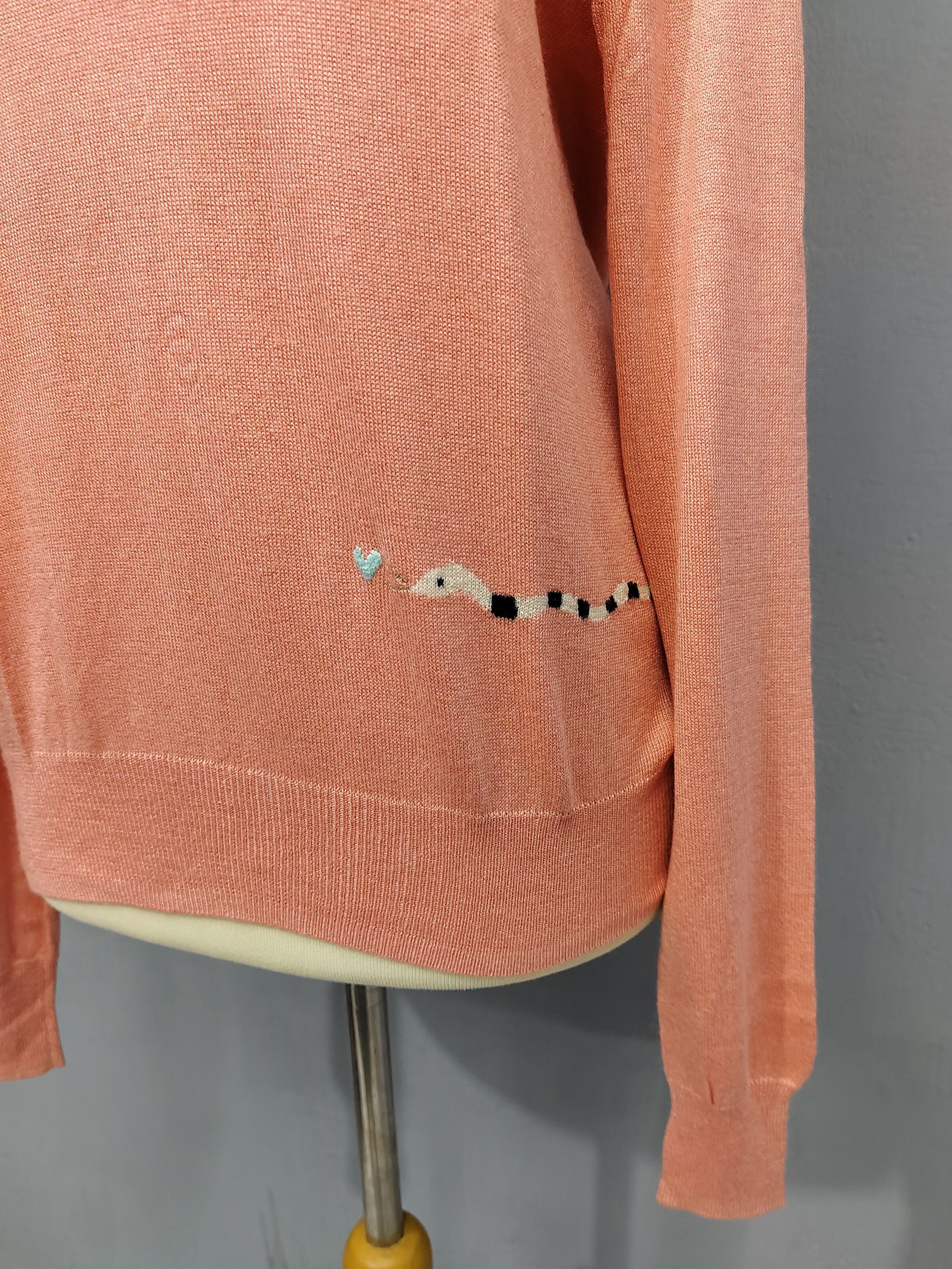 Tsumori Chisato 🇯🇵 Tsumori Chisato 🇯🇵 Snake Graphic Knitted Sweatshirt Size L / US 10 / IT 46 - 4 Thumbnail