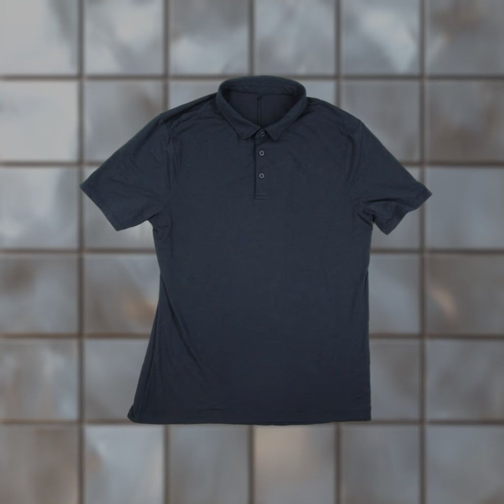 Lululemon Lululemon Polo Shirt Mens M Blue Solid Golf Activewear Short Sleeve Polo Shirt Mens Size US M / EU 48-50 / 2 - 1 Thumbnail