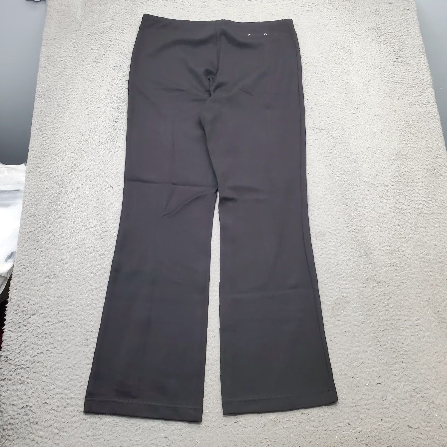 Calvin Klein Calvin Klein Womens Large Black Ankle Pants Regular Fit Stretch Bootcut Pull On Size 36" / US 14 / IT 50 - 2 Thumbnail