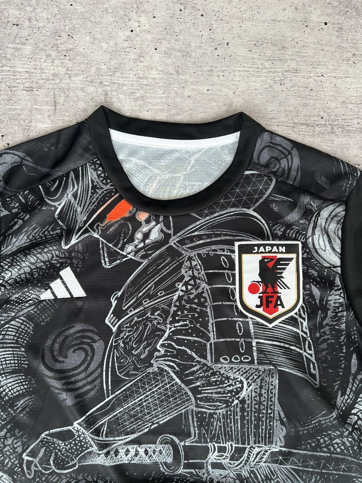 Anime Adidas Japan Black Big Logo Soccer Jersey Size US M / EU 48-50 / 2 - 8 Thumbnail