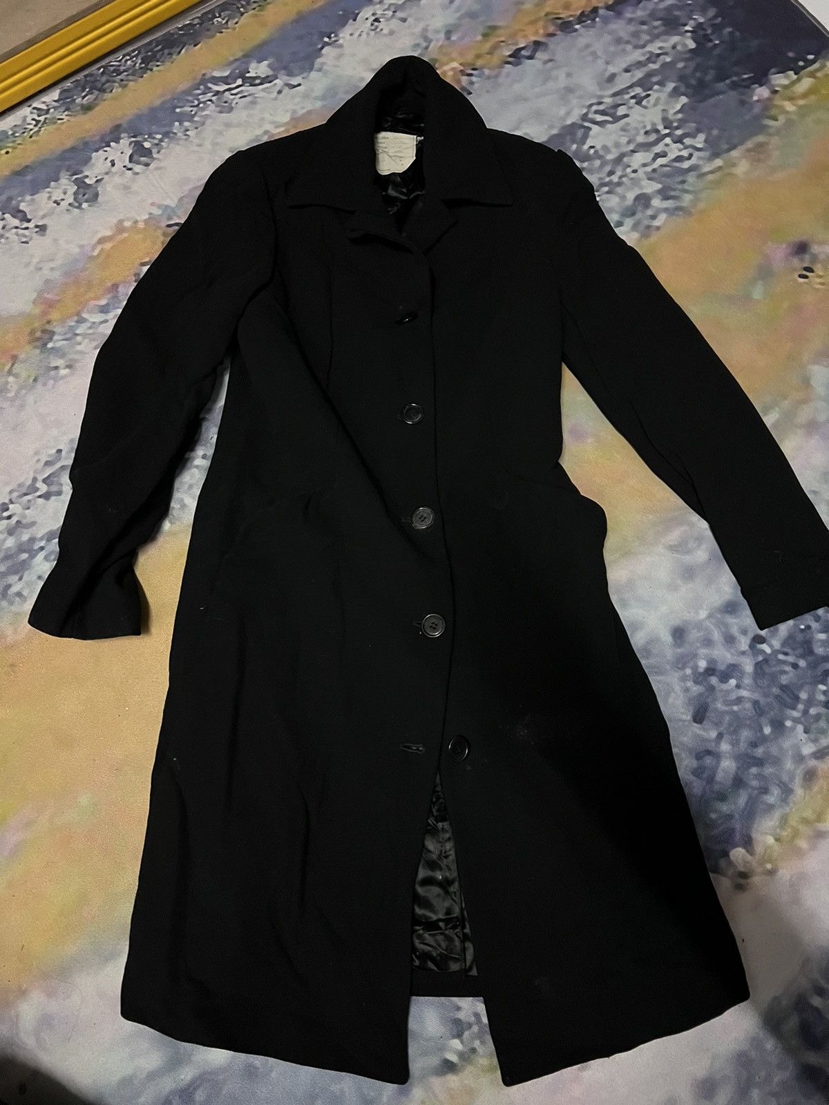 image of Alberto Aspesi Long Jacket in Black, Women's (Size Small)