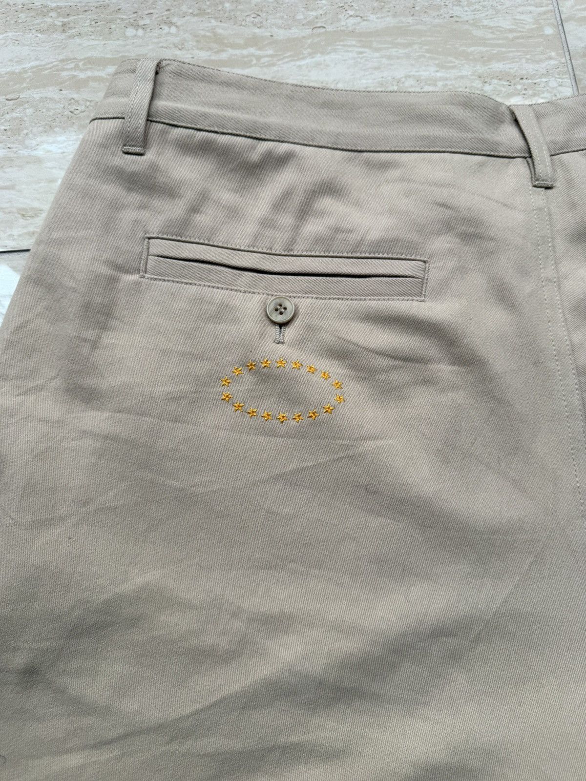 Japanese Brand AFB SUPER BAGGY STUDDED PANTS - Khaki Size US 36 / EU 52 - 5 Thumbnail