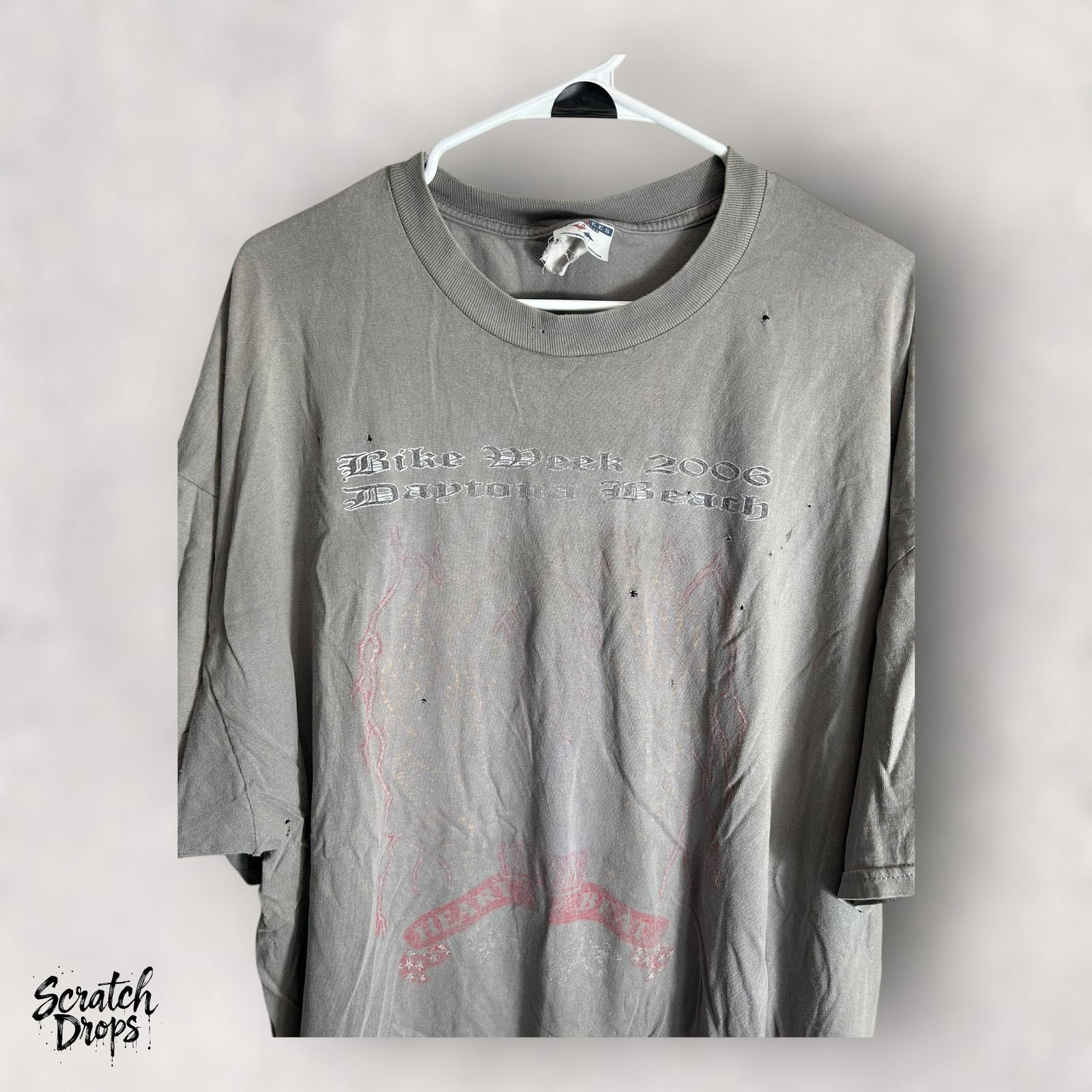 Jerzees Jerzees Vintage 2006 Lightning Shirt 2XL Faded Rare Daytona Size US XXL / EU 58 / 5 - 9 Thumbnail