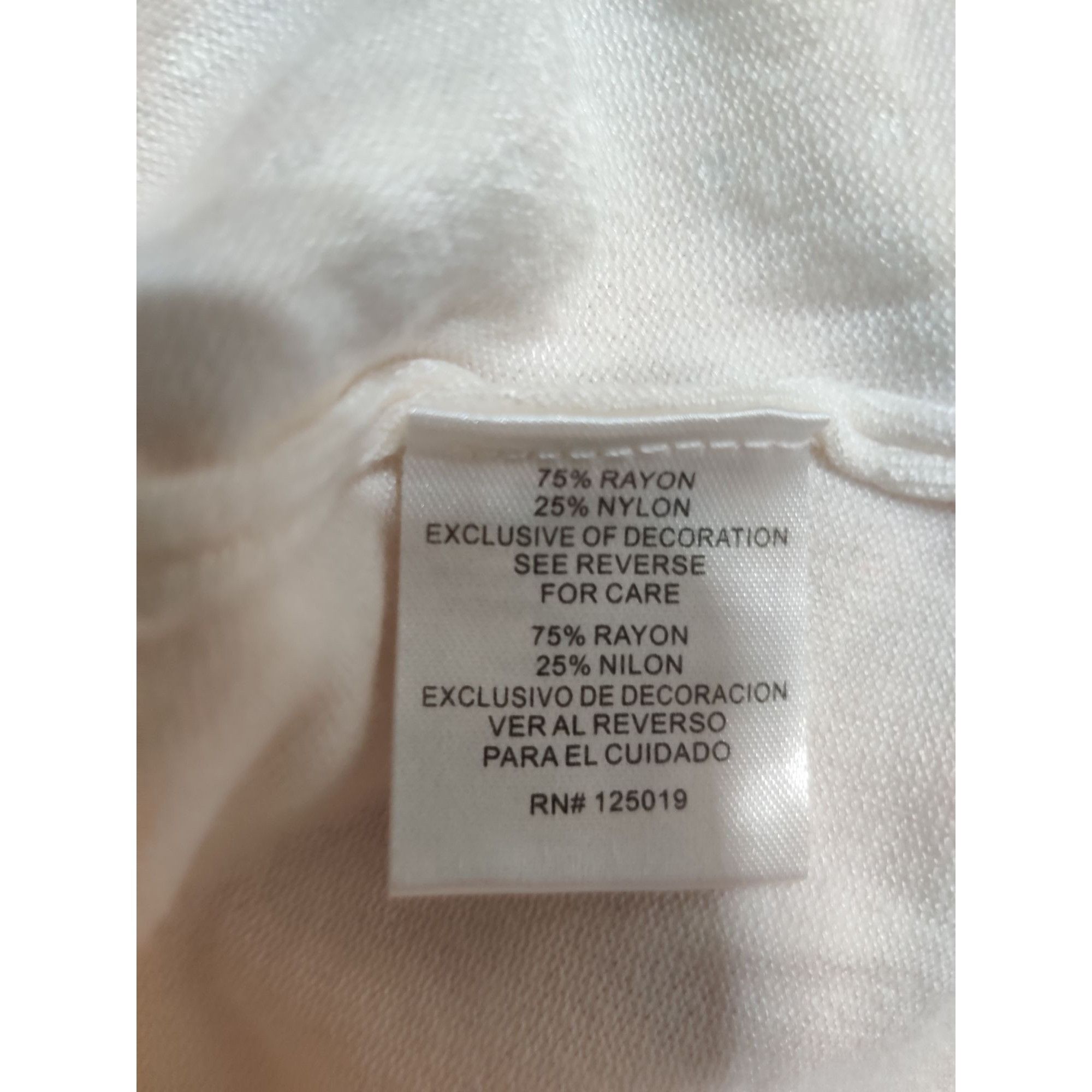 Other Joseph A L Womens Top Cream Long Sleeve Rhinestone Puff Shou Size L / US 10 / IT 46 - 8 Thumbnail