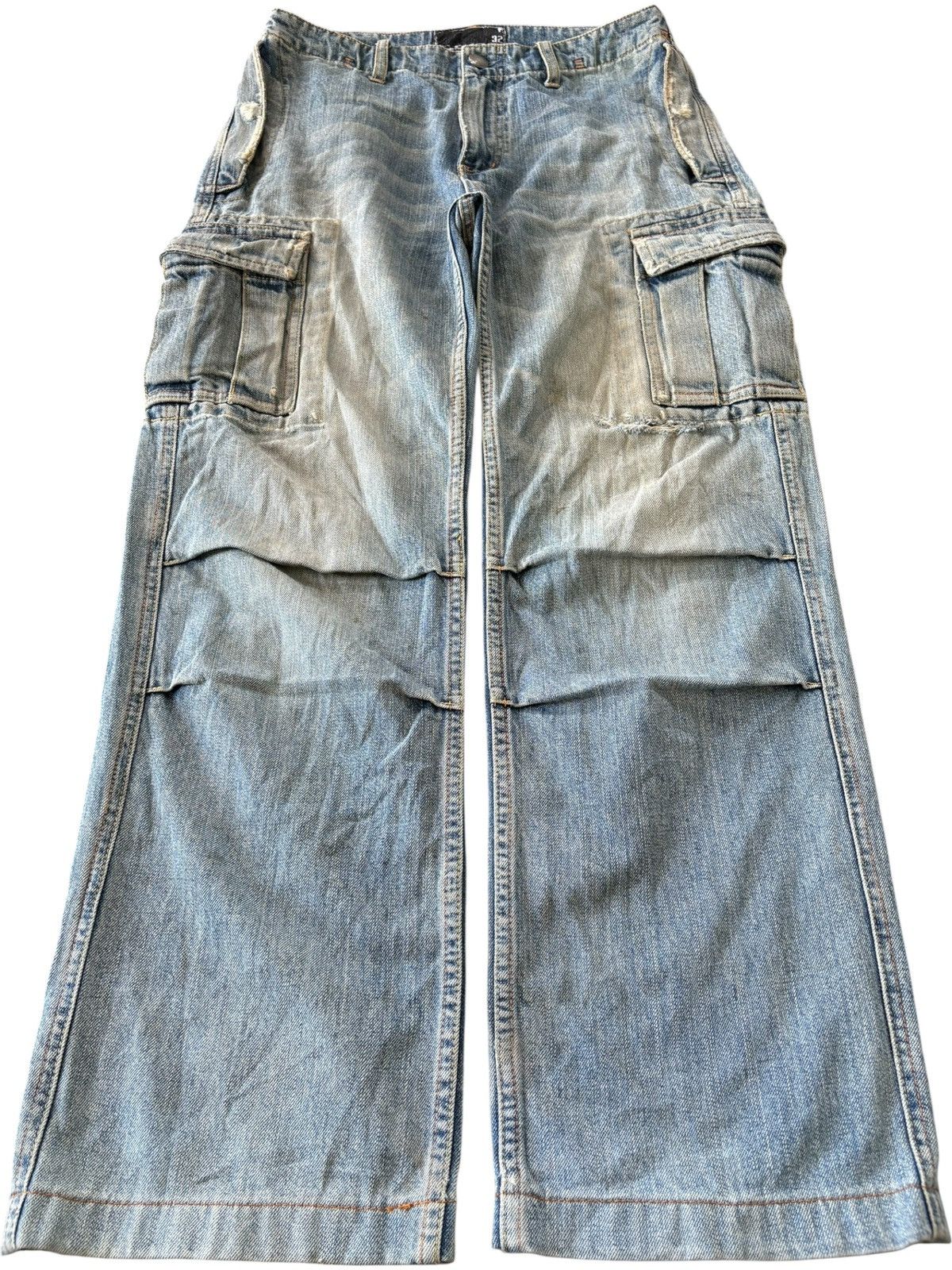 Oakley Vintage Oakley Mud Wash Distressed Baggy Cargo Jeans Size US 30 / EU 46 - 1 Thumbnail
