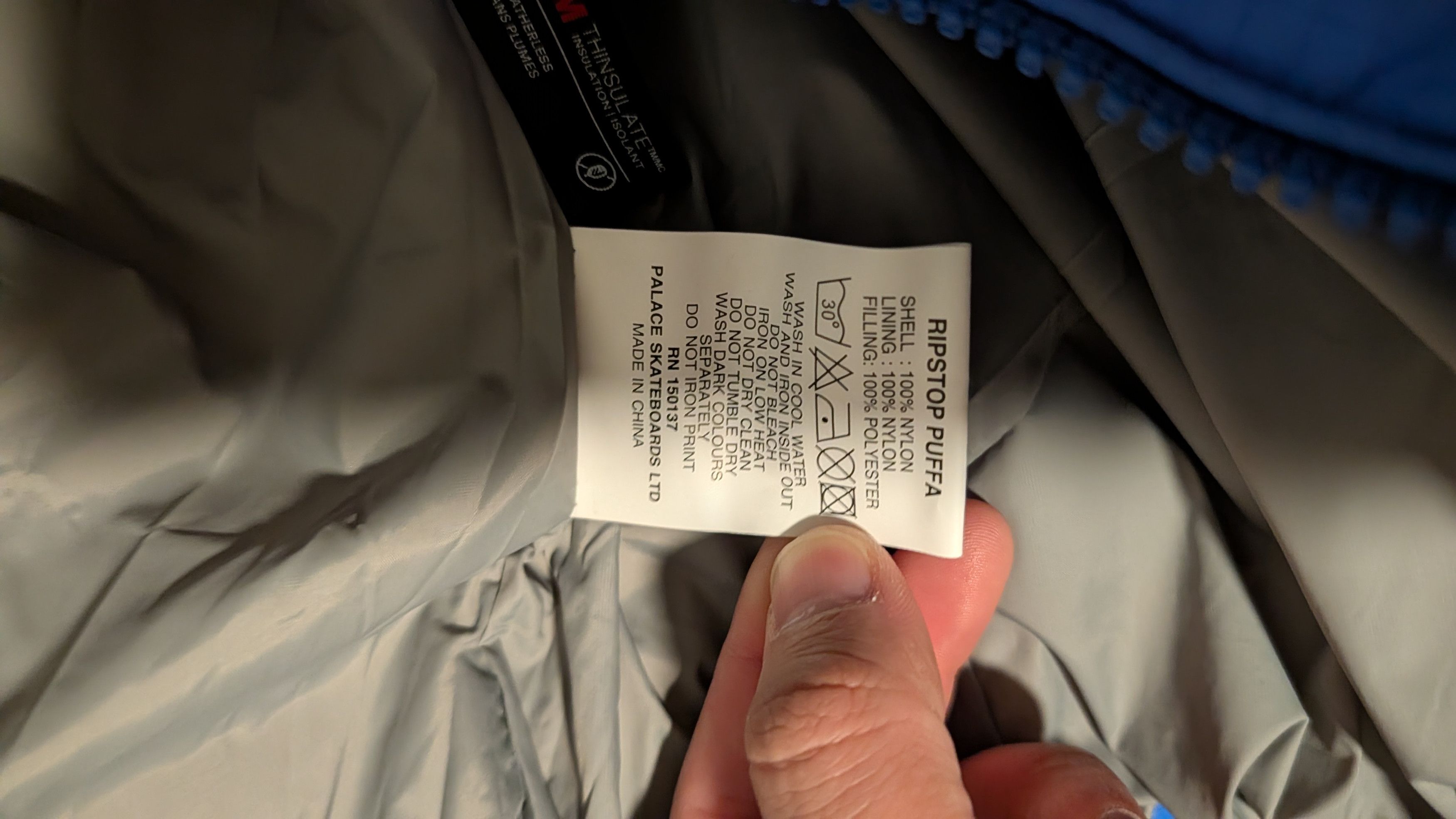 Palace Palace Ripstop Puffa 'Blue Berry' Size US M / EU 48-50 / 2 - 7 Thumbnail