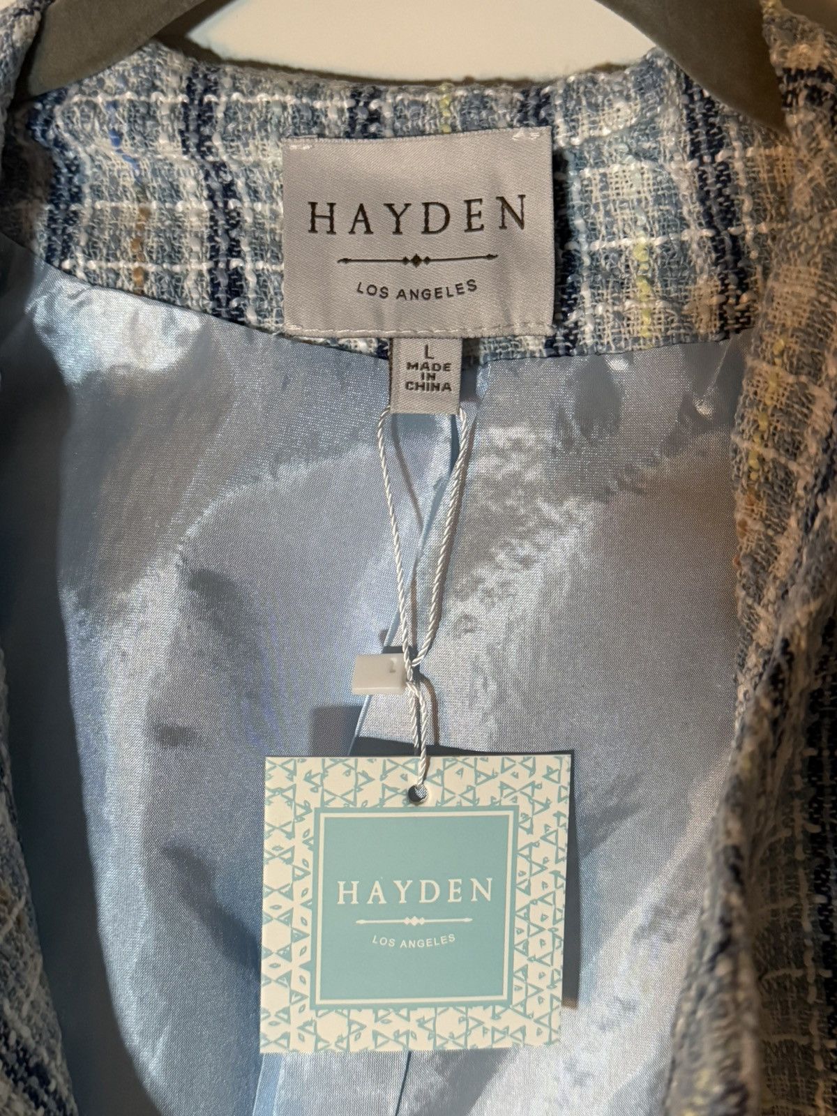 Other Hayden Los Angeles Blue Tweed Duster Coat new with tags Size L / US 10 / IT 46 - 4 Thumbnail