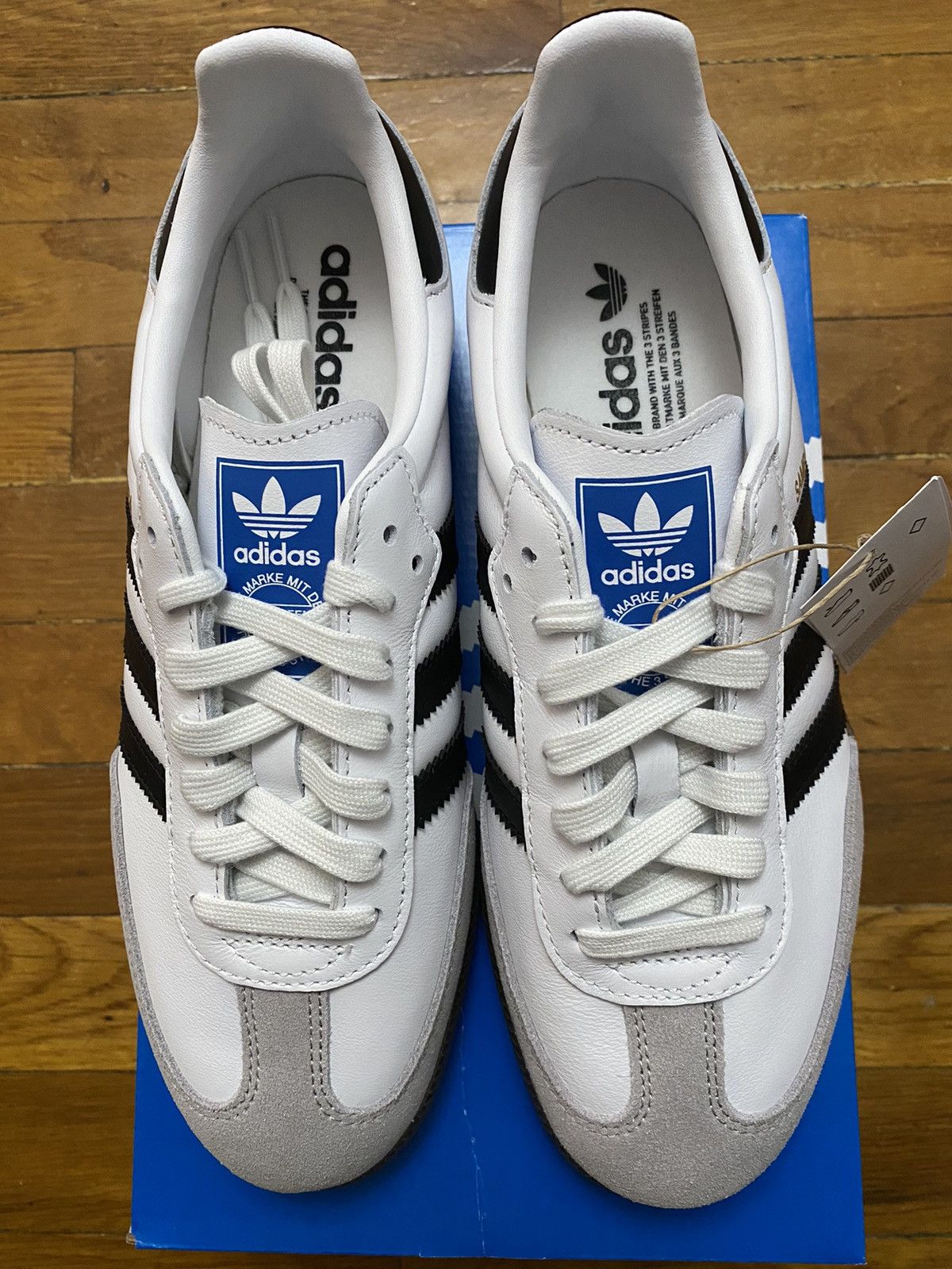 Adidas Size 6.5M / 7.5W - adidas Samba OG Cloud White Black Size US 6.5 / EU 39-40 - 4 Thumbnail