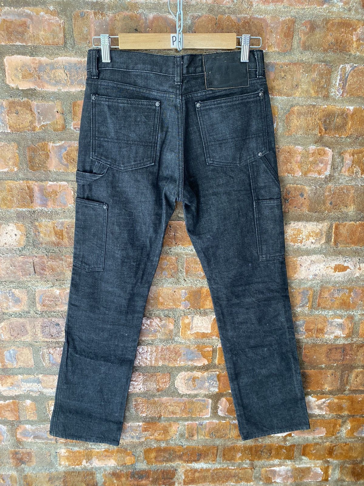 Isamu Katayama Backlash 2000s Tokyo Jeans Leather Double knee carpenter pants Size US 28 / EU 44 - 11 Thumbnail