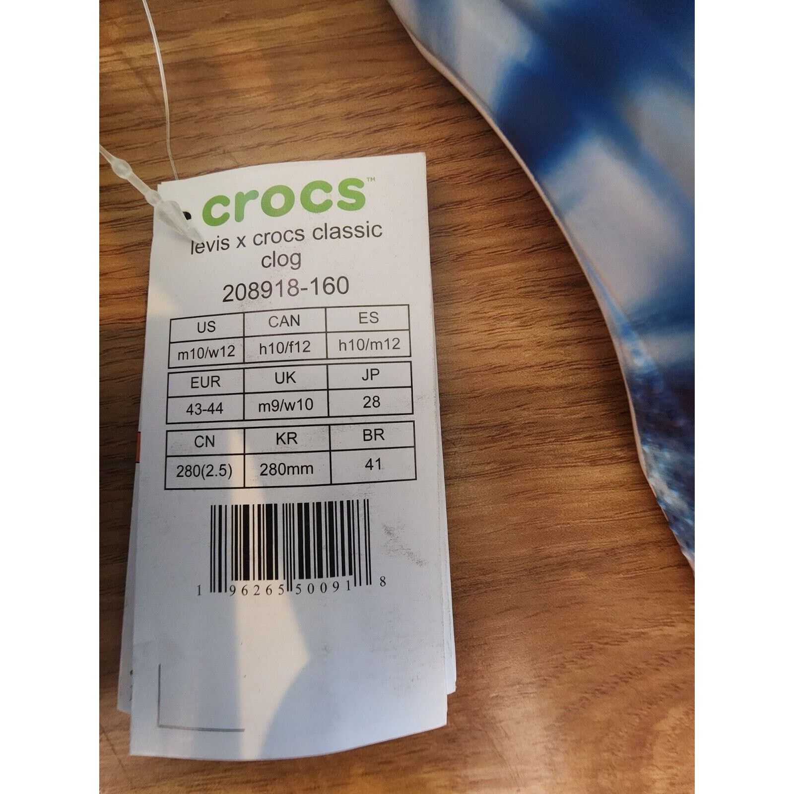 Crocs LEVIS X CROCS Classic Clogs Limited Edition M10/W12 Flower Size US 10 / EU 43 - 8 Thumbnail
