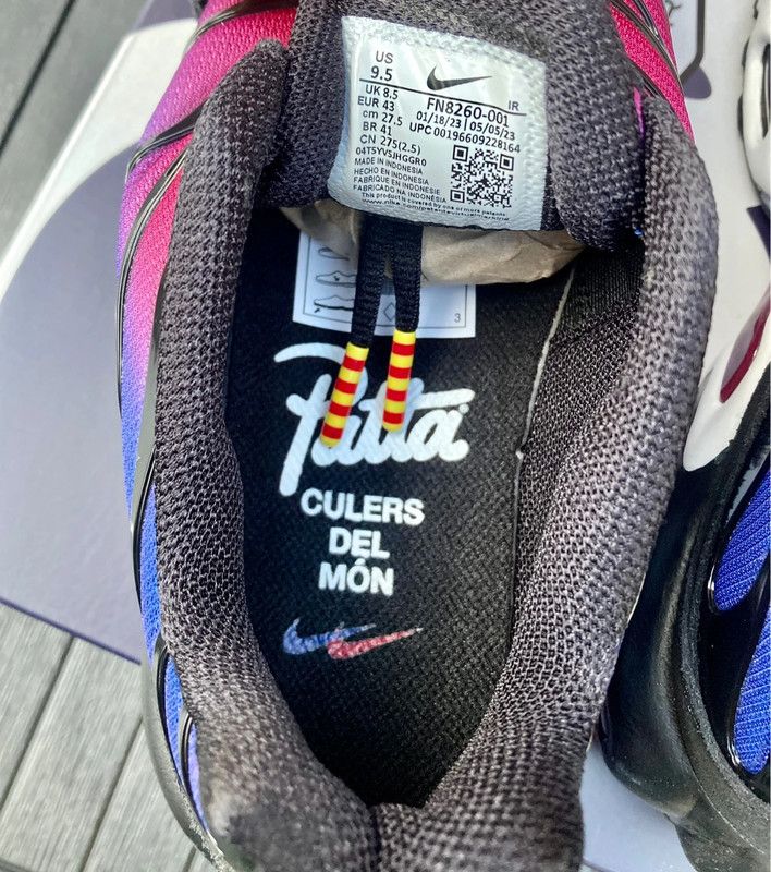 Nike × Patta FCB Barcelona TN 43 air max 9.5 plus new ds Size US 9.5 / EU 42-43 - 11 Thumbnail