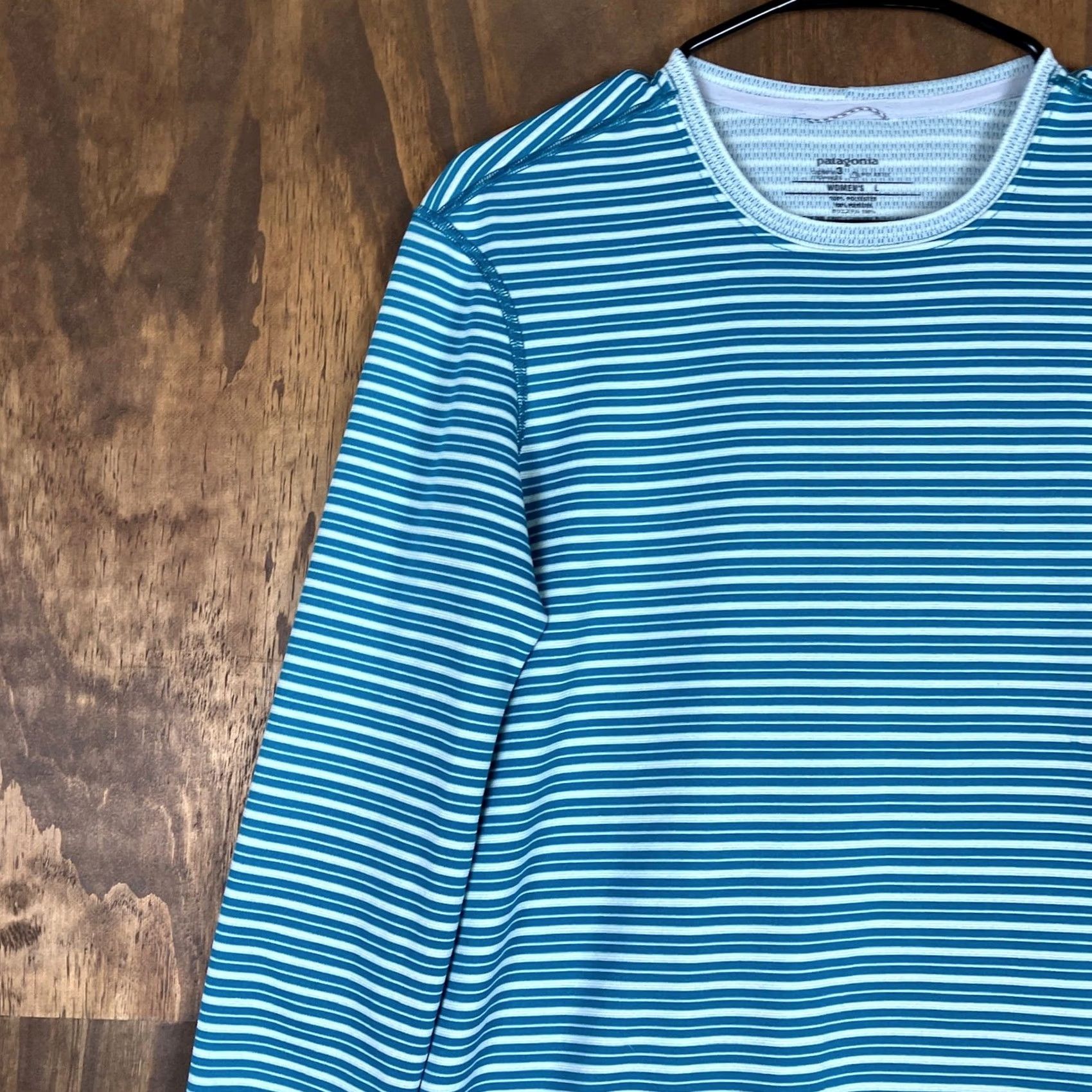 Patagonia Patagonia Shirt Womens Green Capilene Long Sleeve Midweight Baselayer Outdoor L Size L / US 10 / IT 46 - 4 Thumbnail