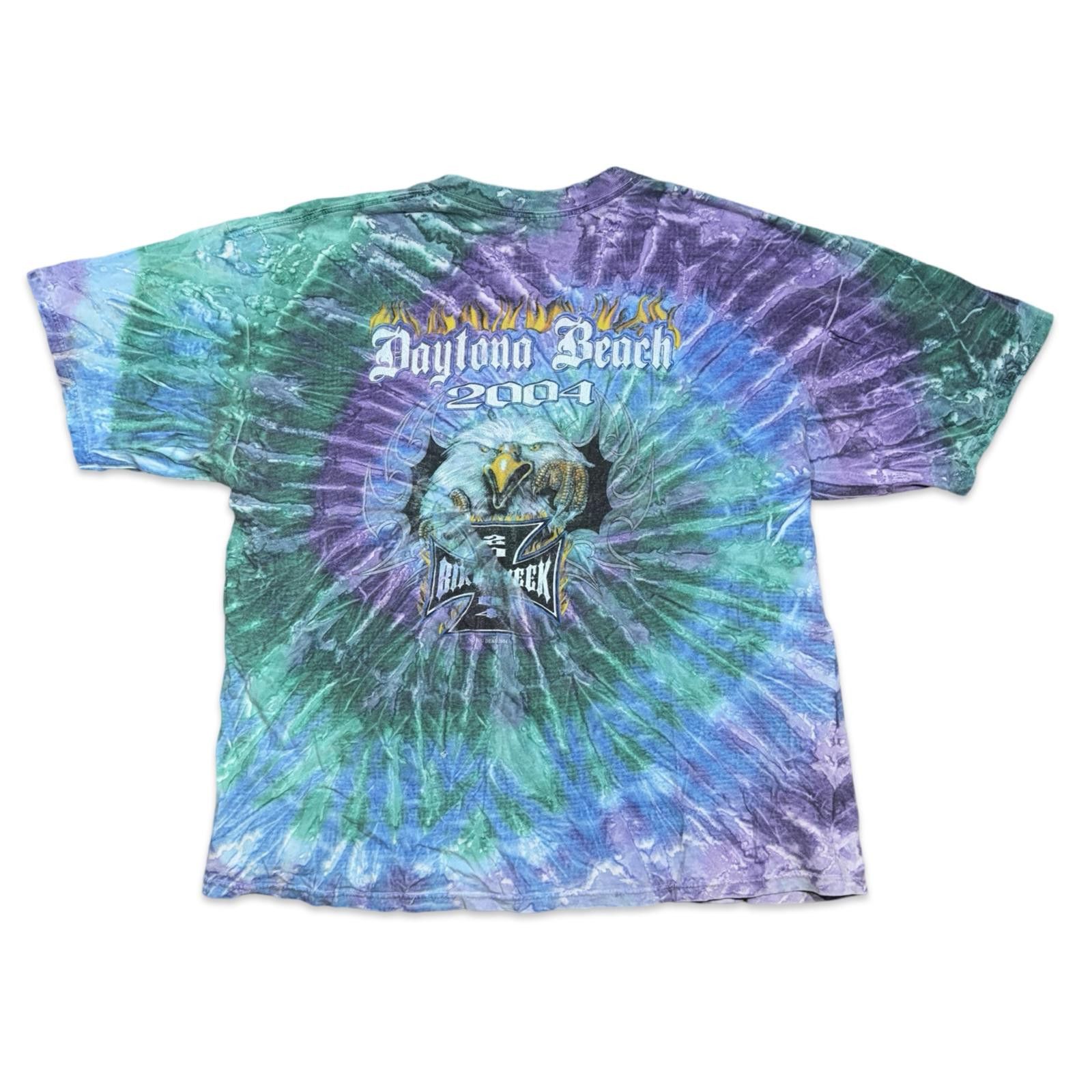 Designer 2004 Daytona Beach Bike Week Ice Tie-Dye T-Shirt Size US XL / EU 56 / 4 - 1 Thumbnail