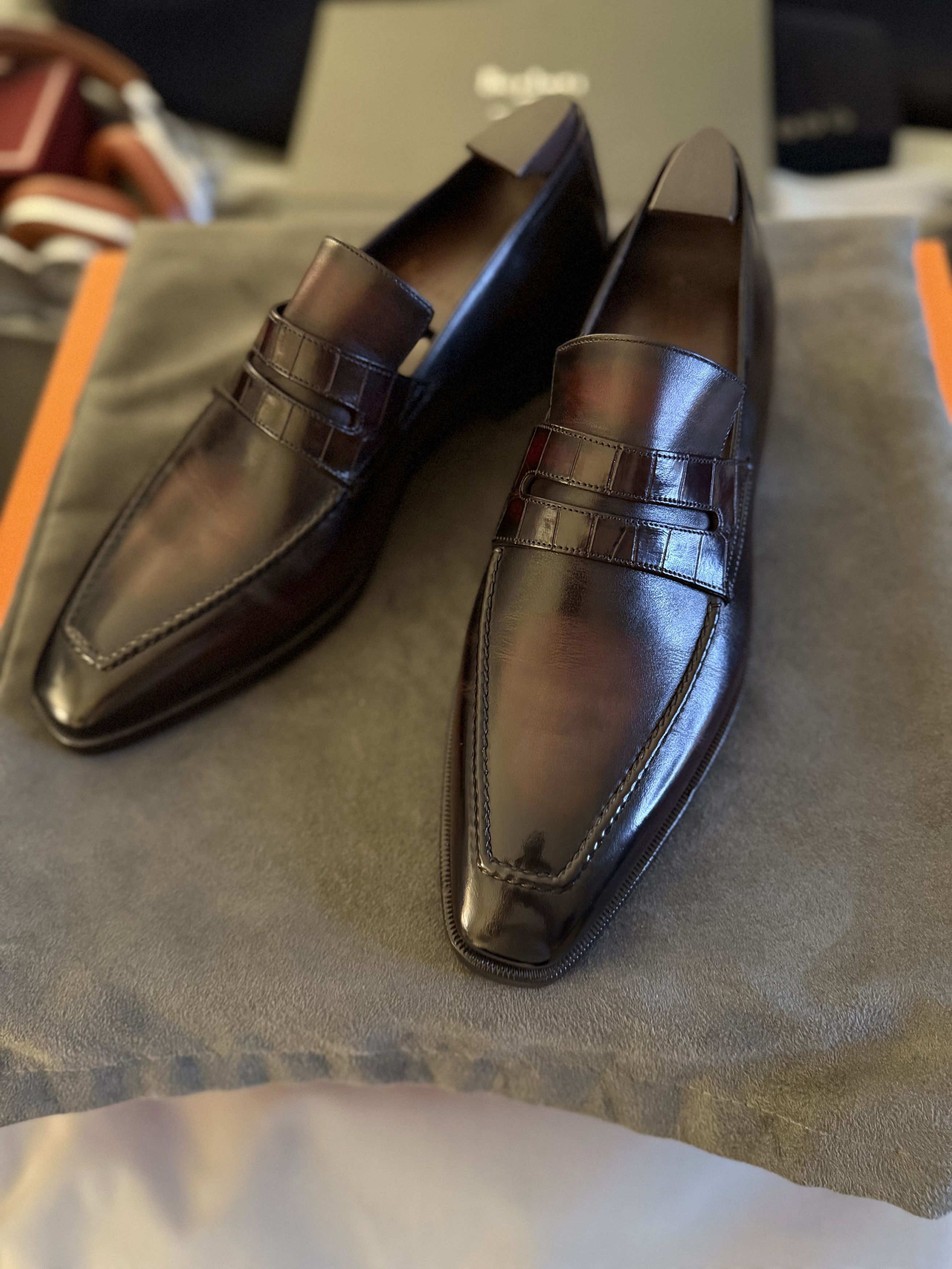 Berluti Ultimate Ultra-Rare $4,200 Alligator Loafers Godly Details Size US 8.5 / EU 41-42 - 2 Thumbnail