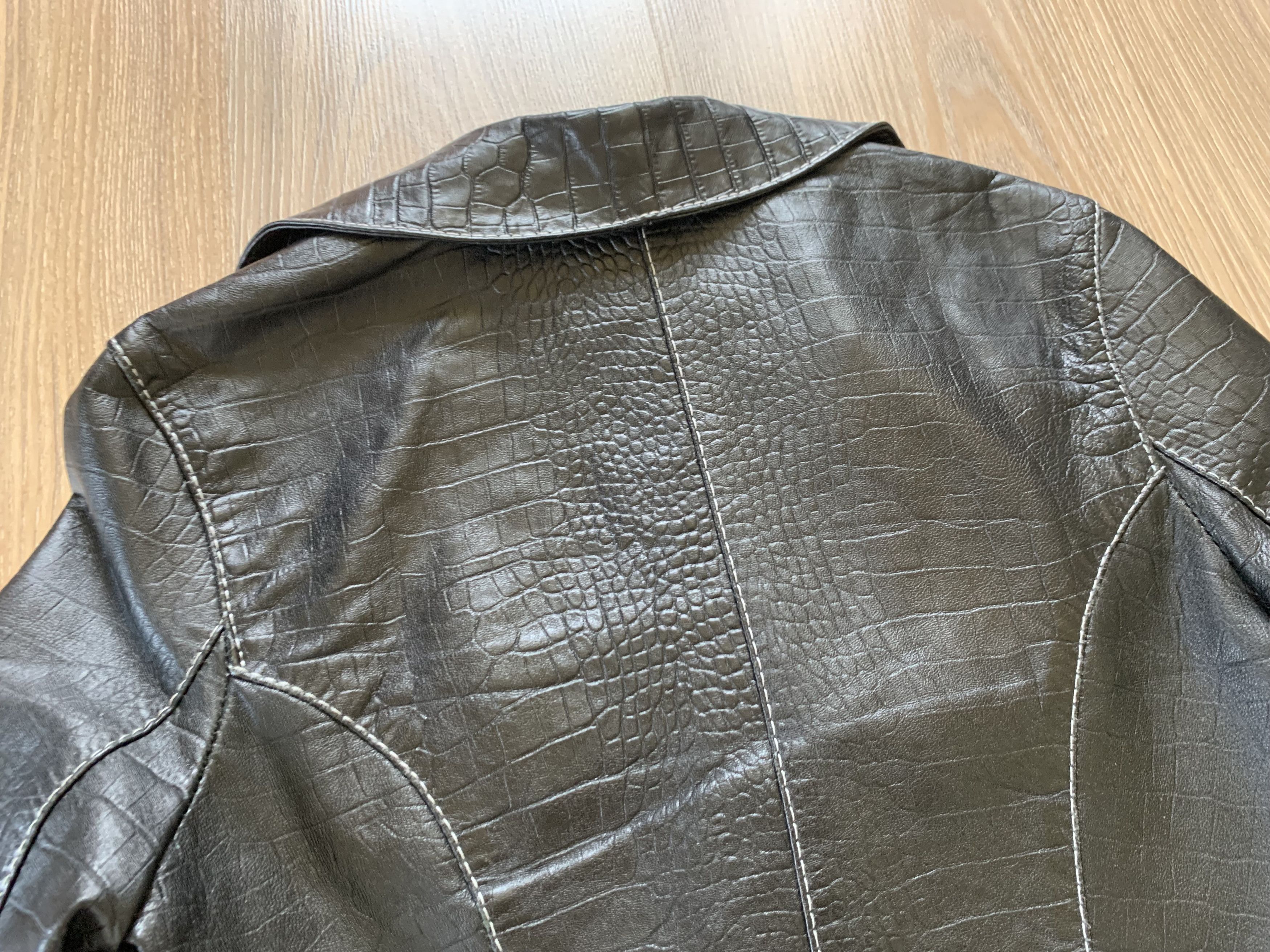 Designer Vintage Tony Pegosh Black Leather Jacket Size S / US 4 / IT 40 - 7 Thumbnail