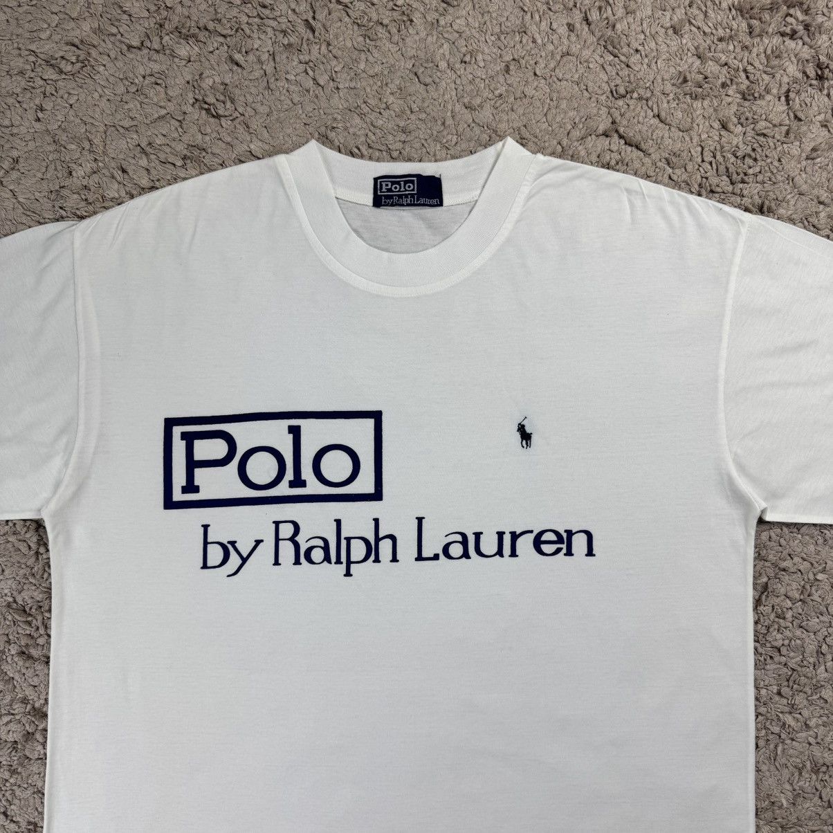Polo Ralph Lauren Vintage Rare Polo Ralph Lauren Tag Logo T-shirt Size US L / EU 52-54 / 3 - 5 Thumbnail
