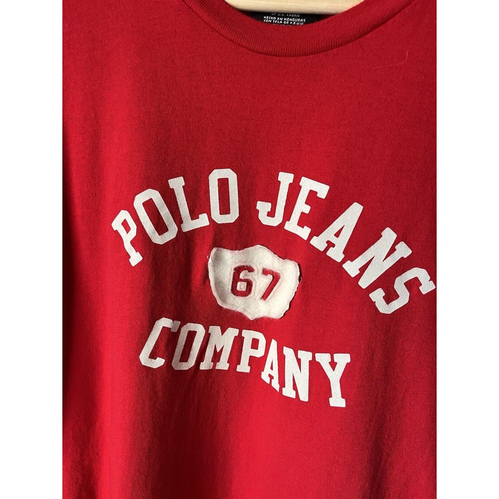 Polo Ralph Lauren VINTAGE POLO JEANS COMPANY RALPH LAUREN RED T SHIRT SIZE L Size US L / EU 52-54 / 3 - 2 Thumbnail