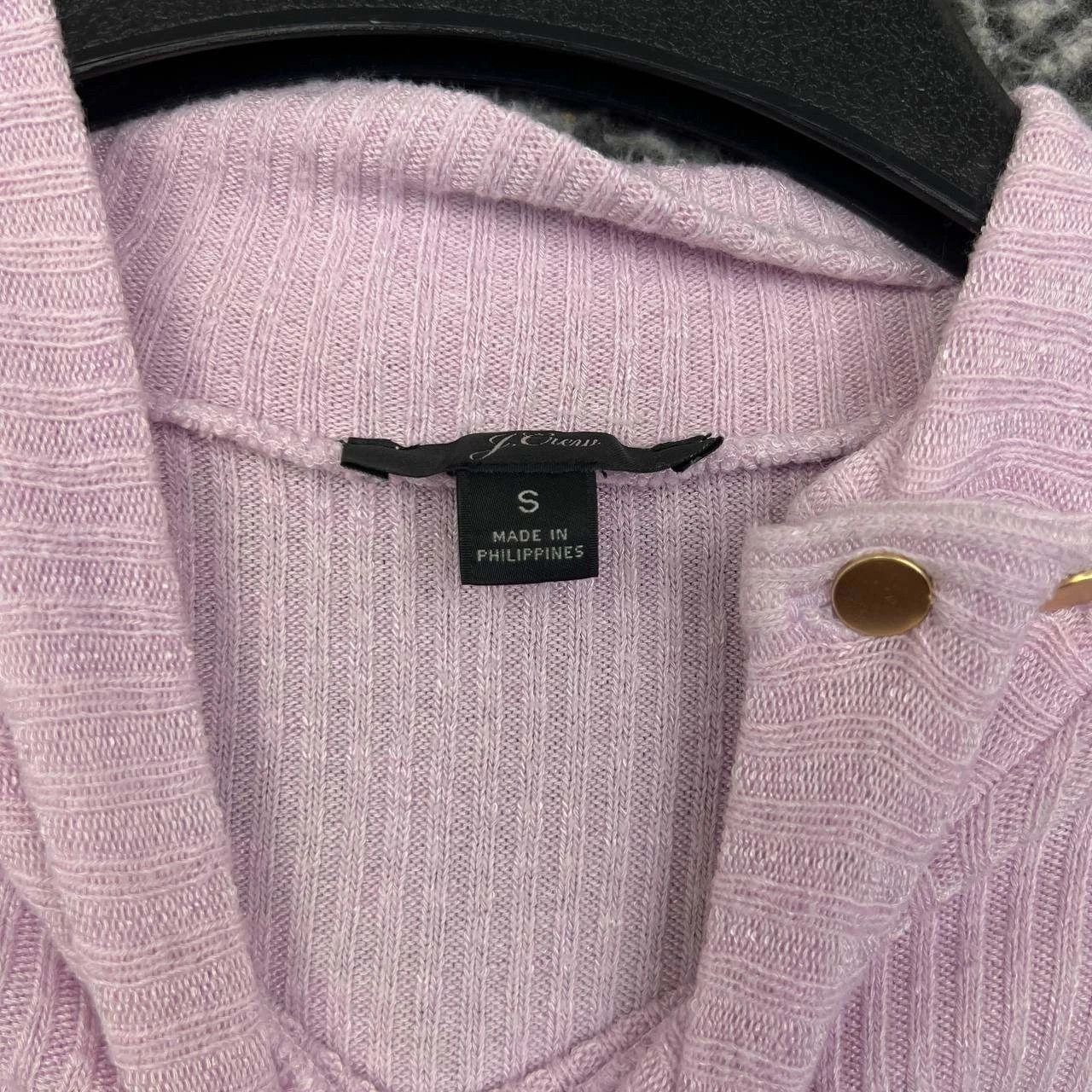 J.Crew J. Crew Sweater Women Purple Ribbed Mock Neck Pullover S Size S / US 4 / IT 40 - 7 Thumbnail