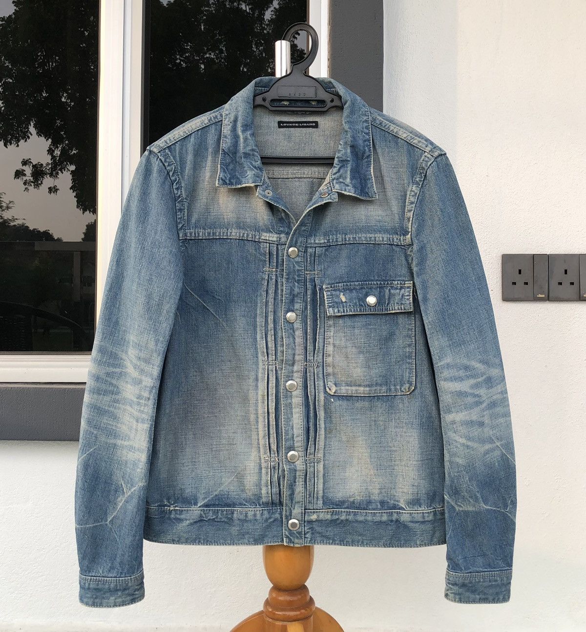 Lounge Lizard Japanese Brand Loung Lizard Type 1 Denim Jacket Jacket Size S / US 4 / IT 40 - 12 Thumbnail