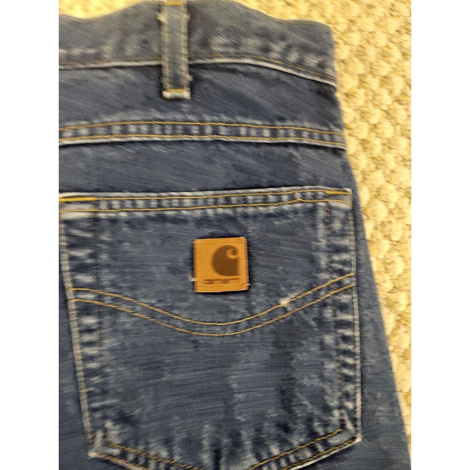 Carhartt Carhartt Mens Jeans Size 34x30 Straight Relaxed Fit Blue Size US 34 / EU 50 - 2 Thumbnail