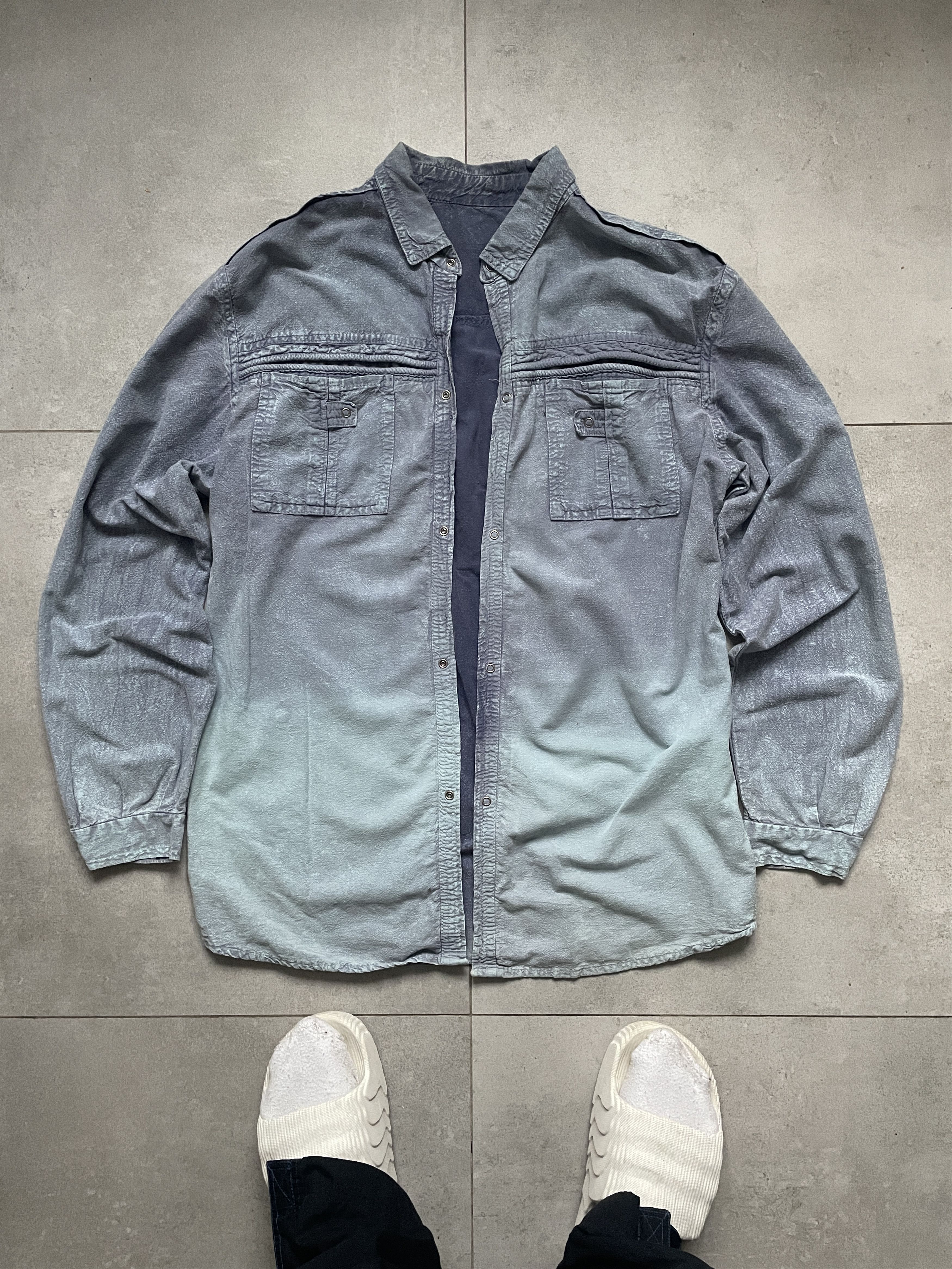 Japanese Brand × Vintage VINTAGE ARCHIVAL OMBRE TIE DYE LONGSLEEVE SHIRT Size US XL / EU 56 / 4 - 1 Thumbnail
