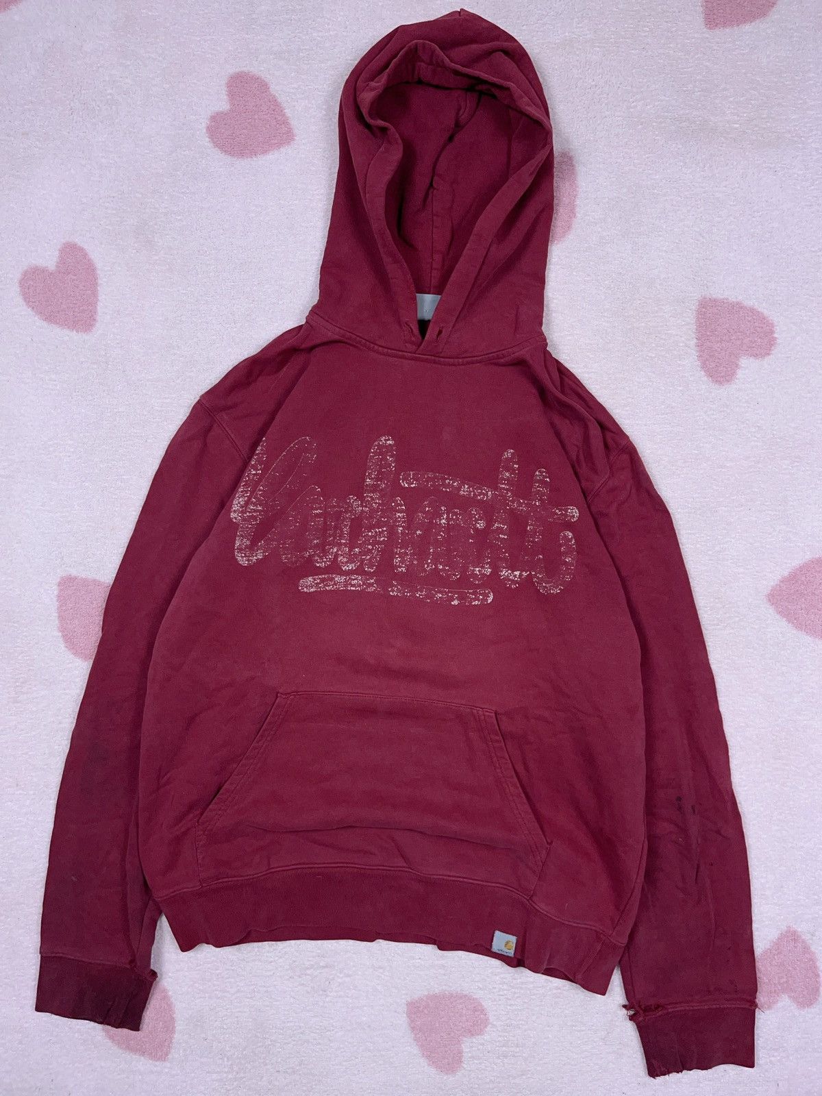 Carhartt × Vintage ➕ vintage carhartt trashed distressed heavy worn hoodie Size US L / EU 52-54 / 3 - 1 Thumbnail