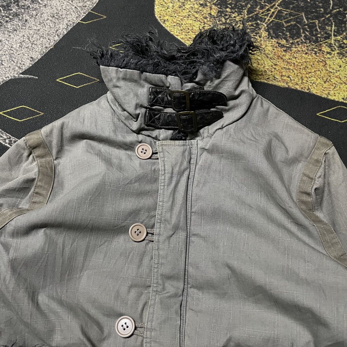 If Six Was Nine × Japanese Brand × Le Grande Bleu (L.G.B.) 💥Japanese Brand BW GIGGLE Buckle Neck Jacket Military Punk Size US M / EU 48-50 / 2 - 3 Thumbnail