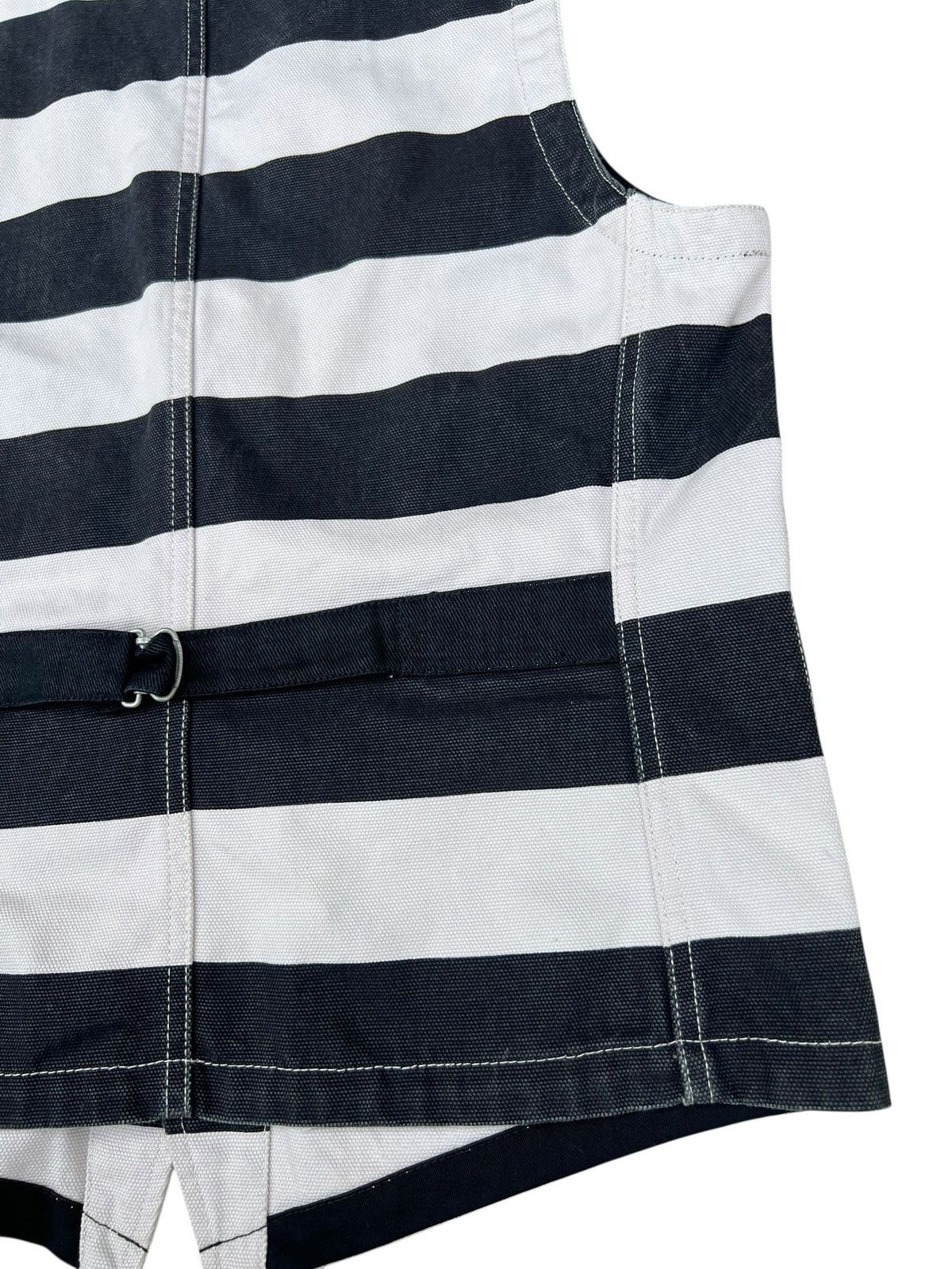 Vanson Leathers Vanson Cottons Jailer Border Striped Cotton Canvas Vest Size US S / EU 44-46 / 1 - 18 Thumbnail