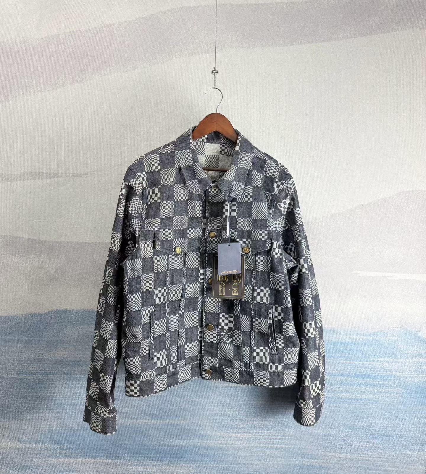 Louis Vuitton Louis Vuitton Checkerboard Denim Jacket Size US L / EU 52-54 / 3 - 1 Thumbnail