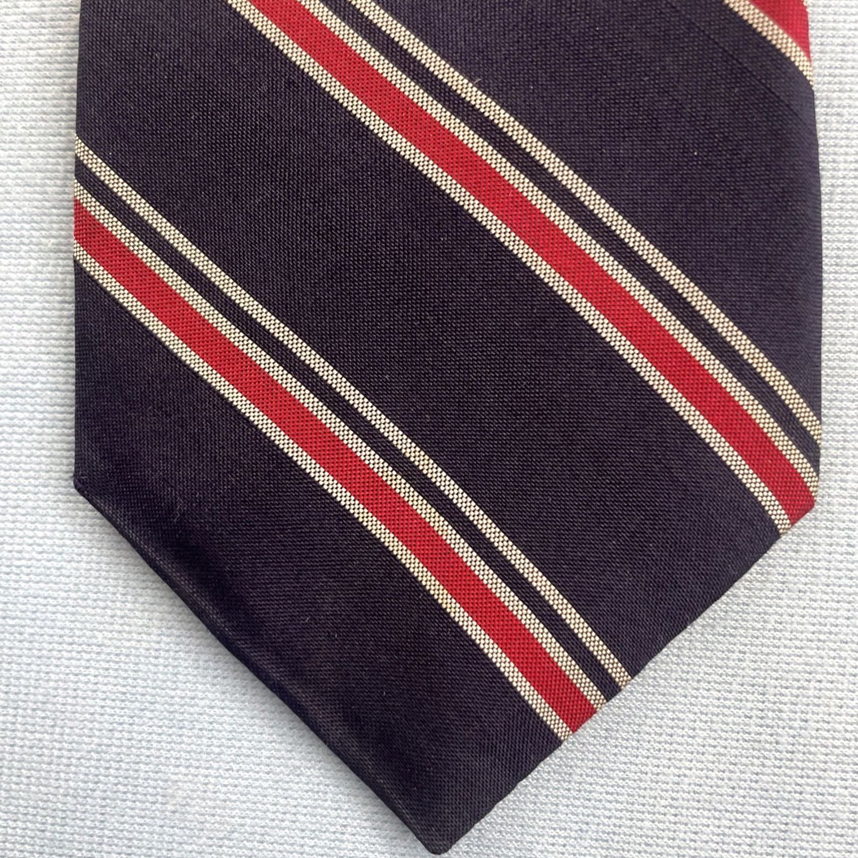 Vintage VINTAGE Port ofTacoma Silk Neck Tie Your Tie to the Pacific Blue Red Repp Tie 3x56 Wear Size ONE SIZE - 2 Thumbnail