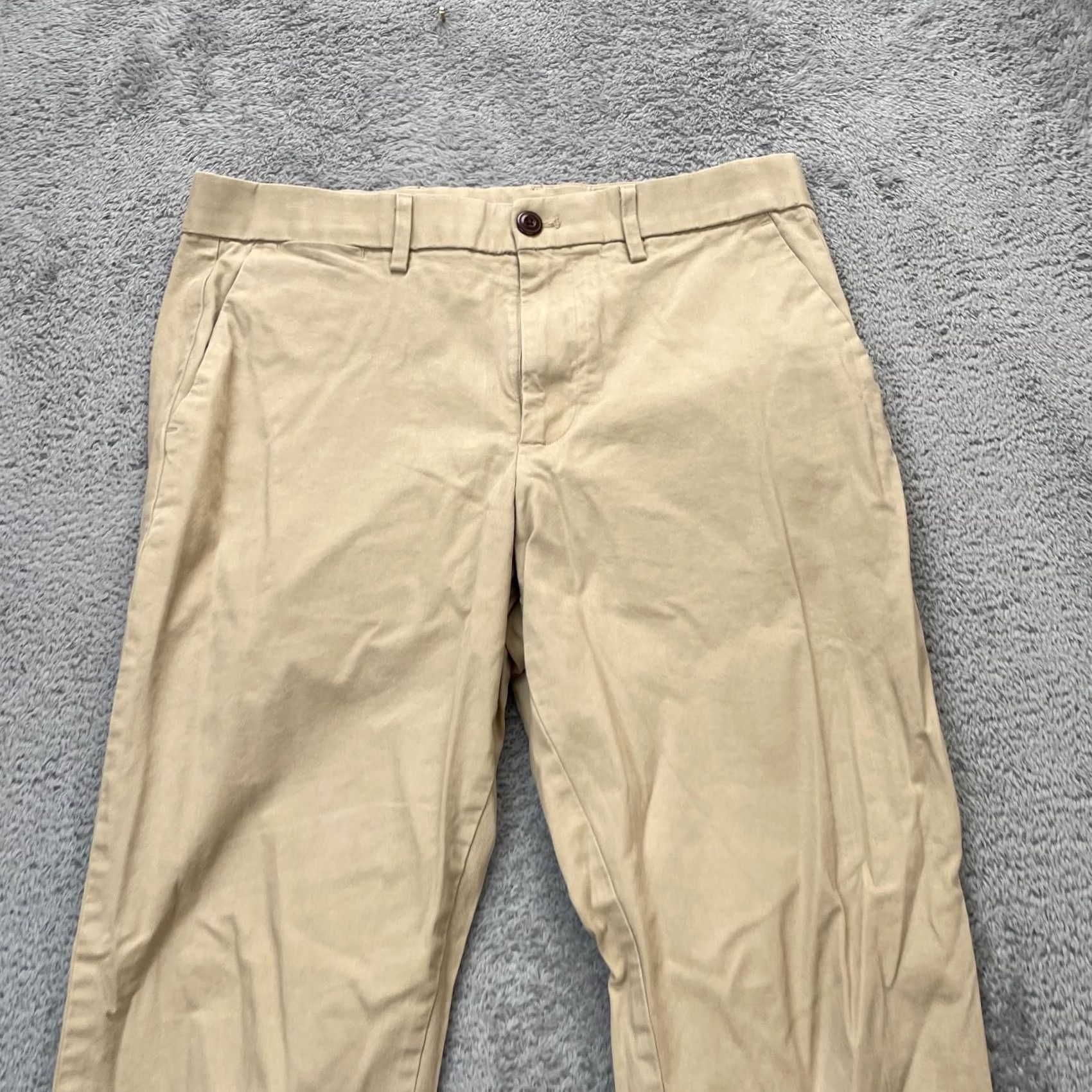 Gap VINTAGE Gap Pants Mens 32x30 Beige Chino Straight Leg Cotton Stretch Tennis Resort Wear Size US 34 / EU 50 - 5 Thumbnail