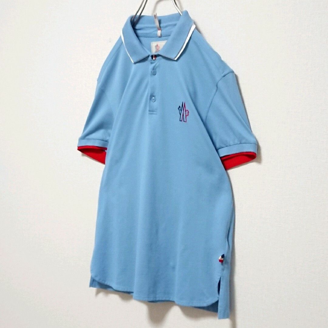 Moncler VINTAGE MONCLER POLO LIGHT BLUE SZ SMALL Size US S / EU 44-46 / 1 - 7 Thumbnail