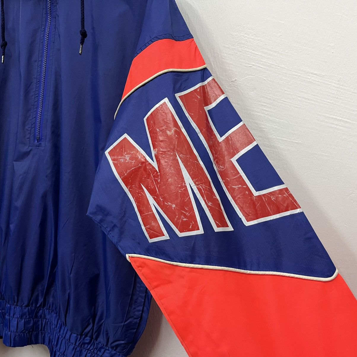 MLB × Starter Vintage Starter Mets Half Zip Windbreaker Size US M / EU 48-50 / 2 - 6 Thumbnail