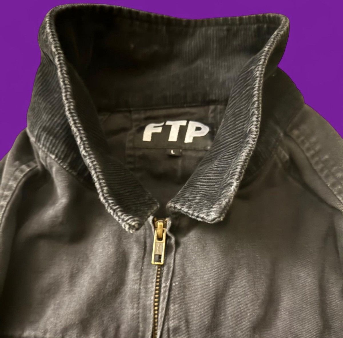 Fuck The Population Original Limited Edition FTP Corduroy/Denim Bomber Jacket Size US L / EU 52-54 / 3 - 4 Thumbnail
