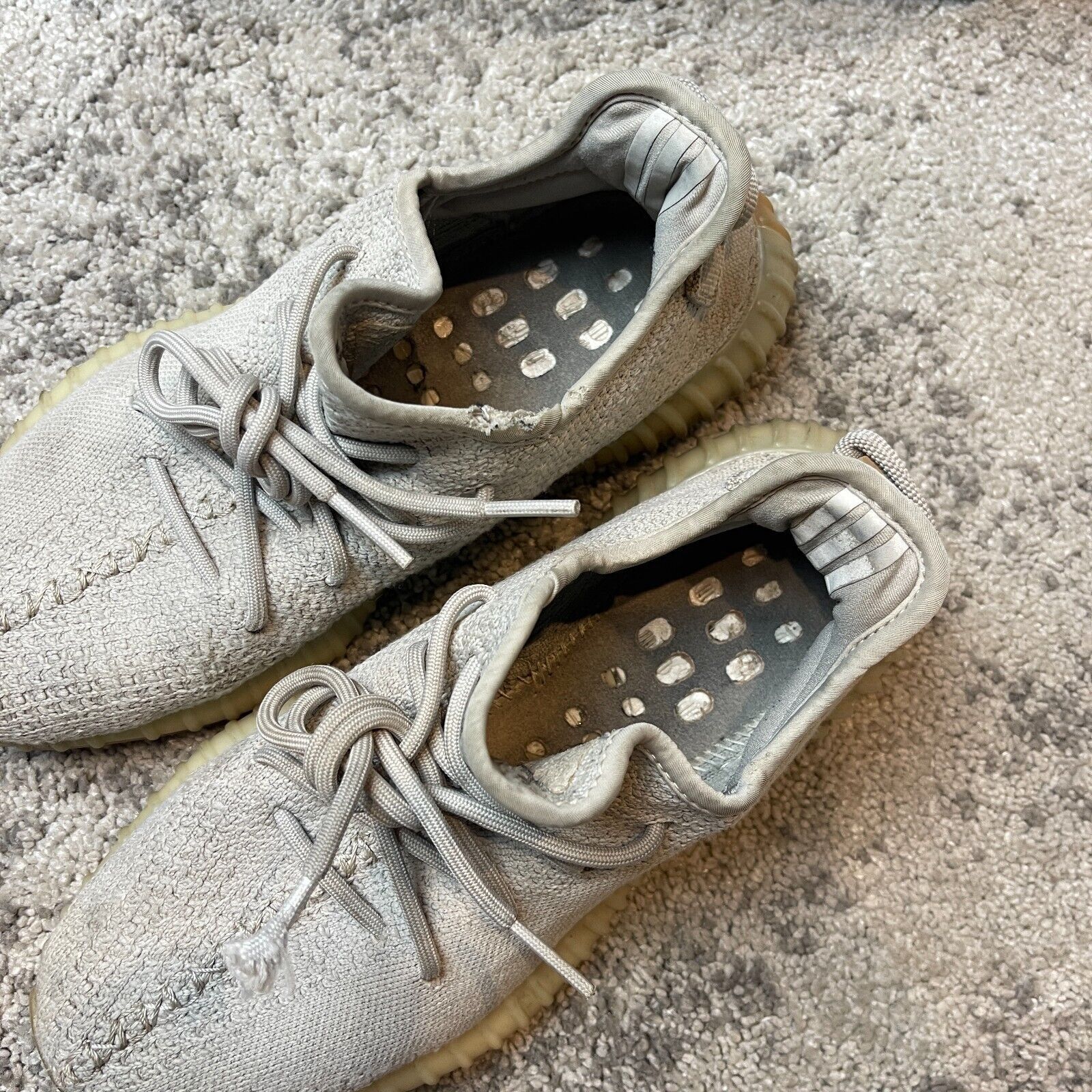 Adidas Size 8 - adidas Yeezy Boost 350 V2 Low Sesame Pre Owned S1 Size US 8 / EU 41 - 5 Thumbnail