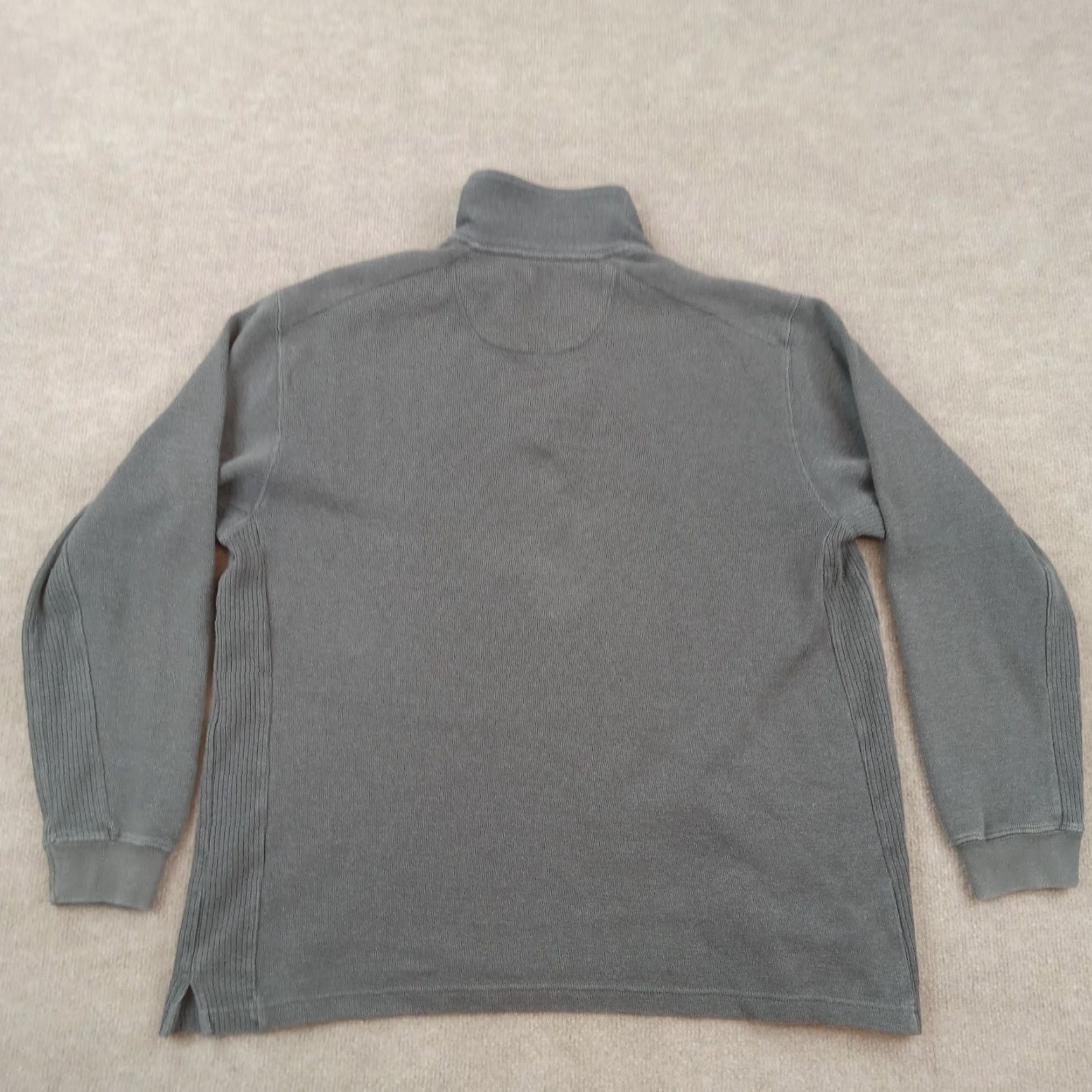 Izod IZOD Mens Large Gray Long Sleeve Pullover Sweater Golf Collared Logo Cotton Blend Size US L / EU 52-54 / 3 - 7 Thumbnail