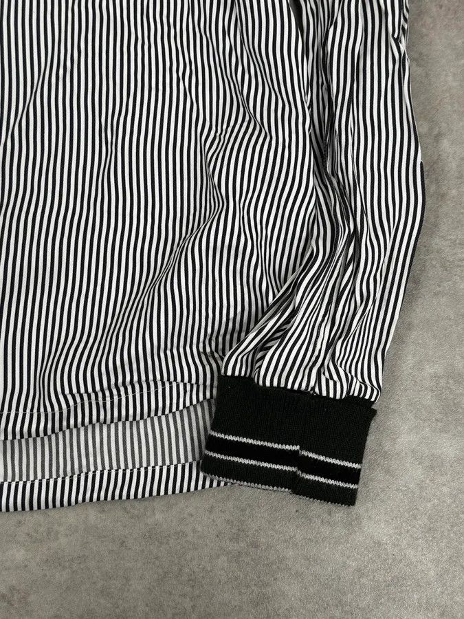 Jil Sander AW2015 Jil Sander Black & White Striped Light Zip-Up Jacket Size US M / EU 48-50 / 2 - 8 Thumbnail