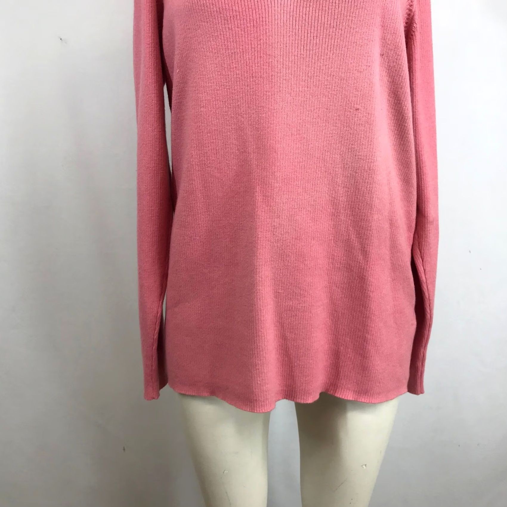 Old Navy Old Navy Pink Ribbed Knit Sweetheart Square Neck Sweater 2X Womens Pullover Knit Shirt Size XXL / US 16-18 / IT 52-54 - 3 Thumbnail