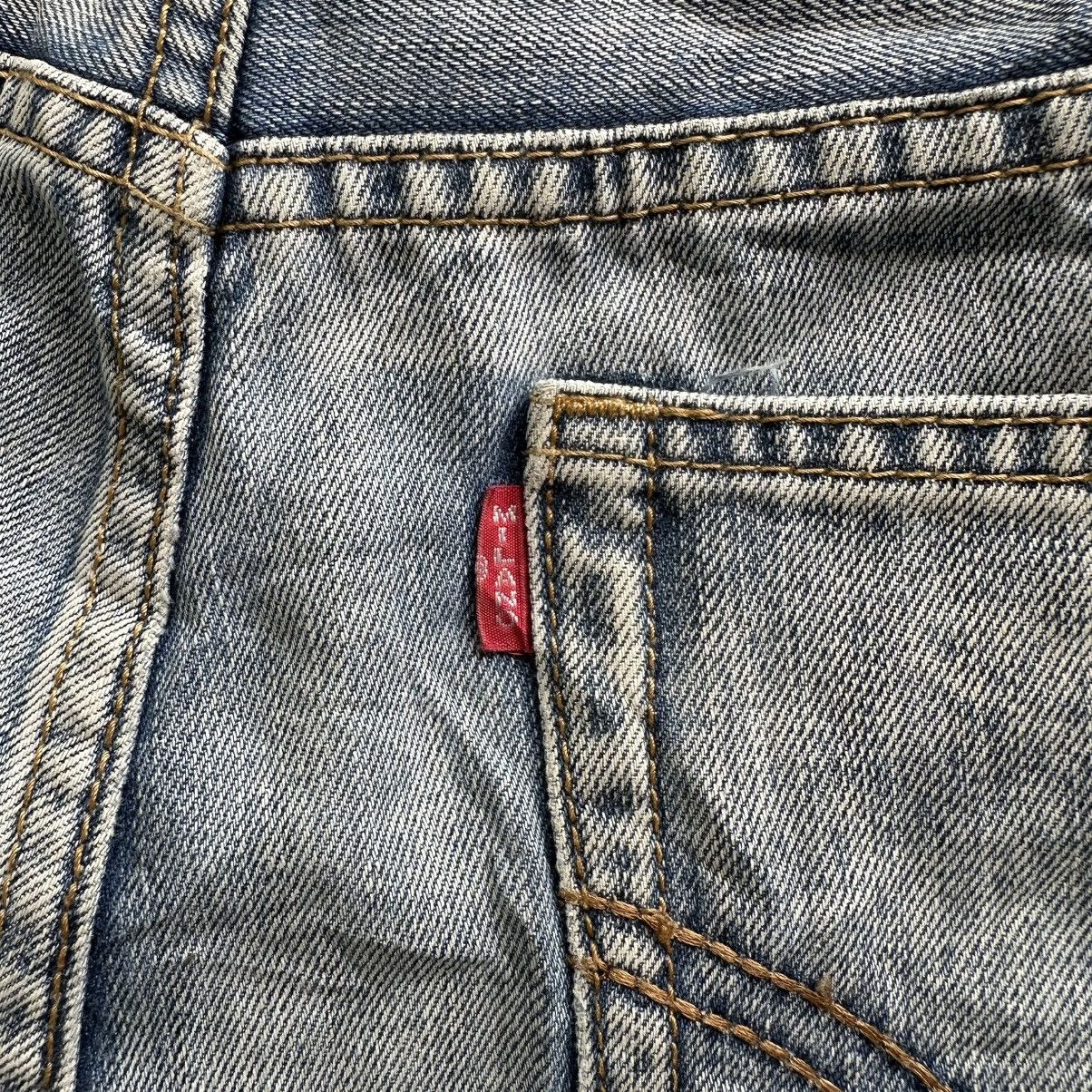 GAS Vintage Milano GAS Jean Faded Distress Denim Pant W34 Size US 34 / EU 50 - 13 Thumbnail
