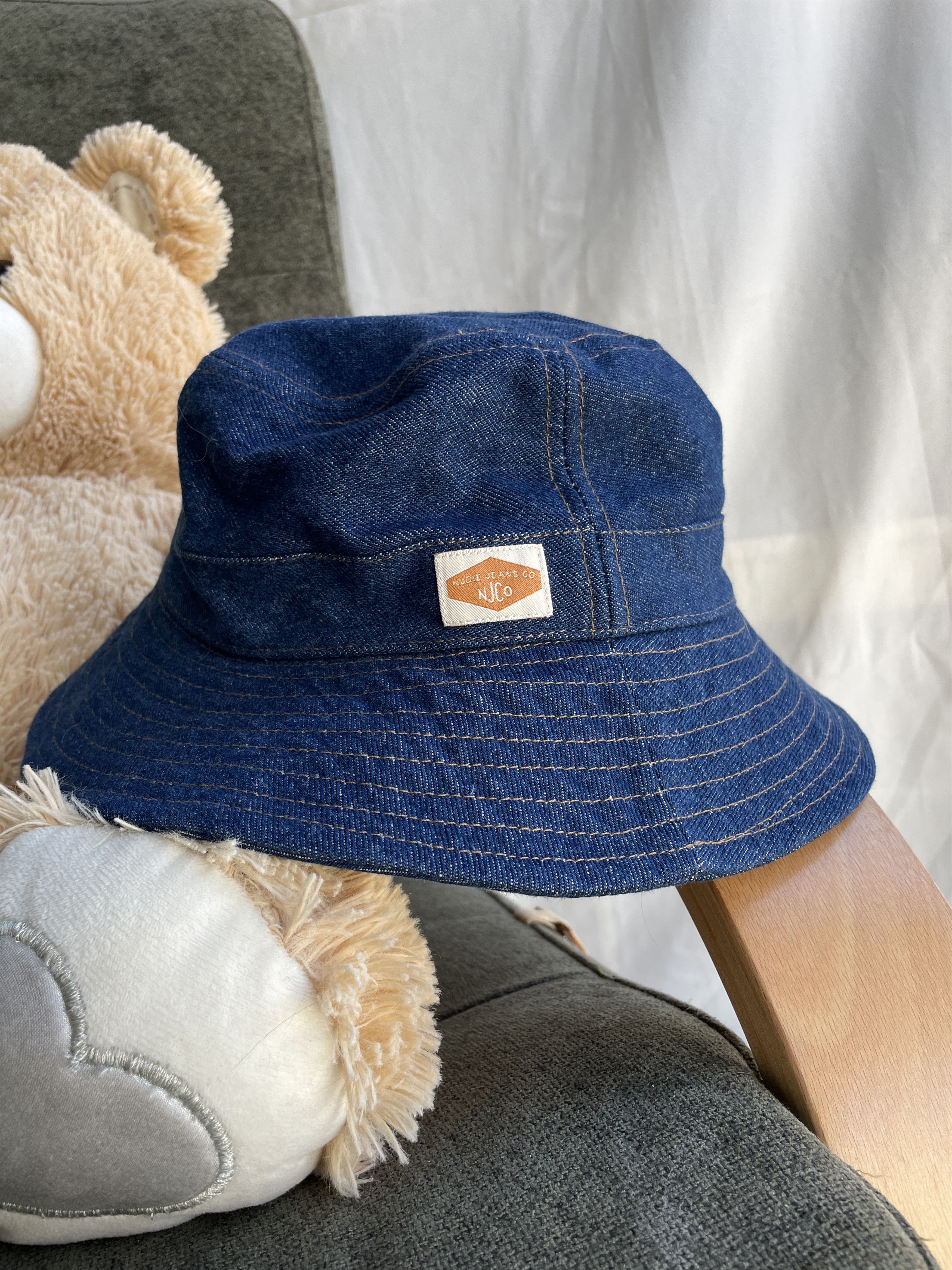 Nudie Jeans Nudie Jeans Martinsson 90's Denim Indigo Bucket Hat Size ONE SIZE - 1 Thumbnail