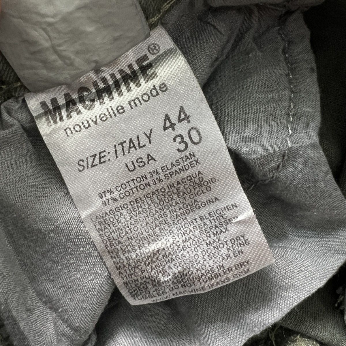 Japanese Brand Machine Nouvelle Mode Distressed Cargo Pants Size US 31 - 10 Thumbnail