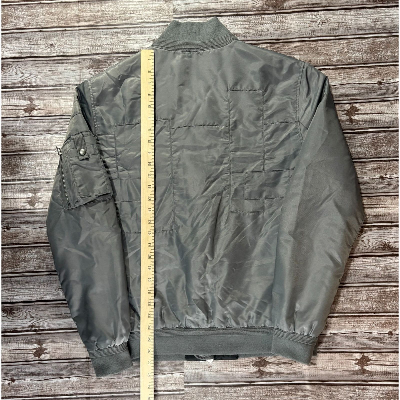 Gap John Elliott x Gap Bomber Flight Jacket Size M color Grey Size US M / EU 48-50 / 2 - 8 Thumbnail