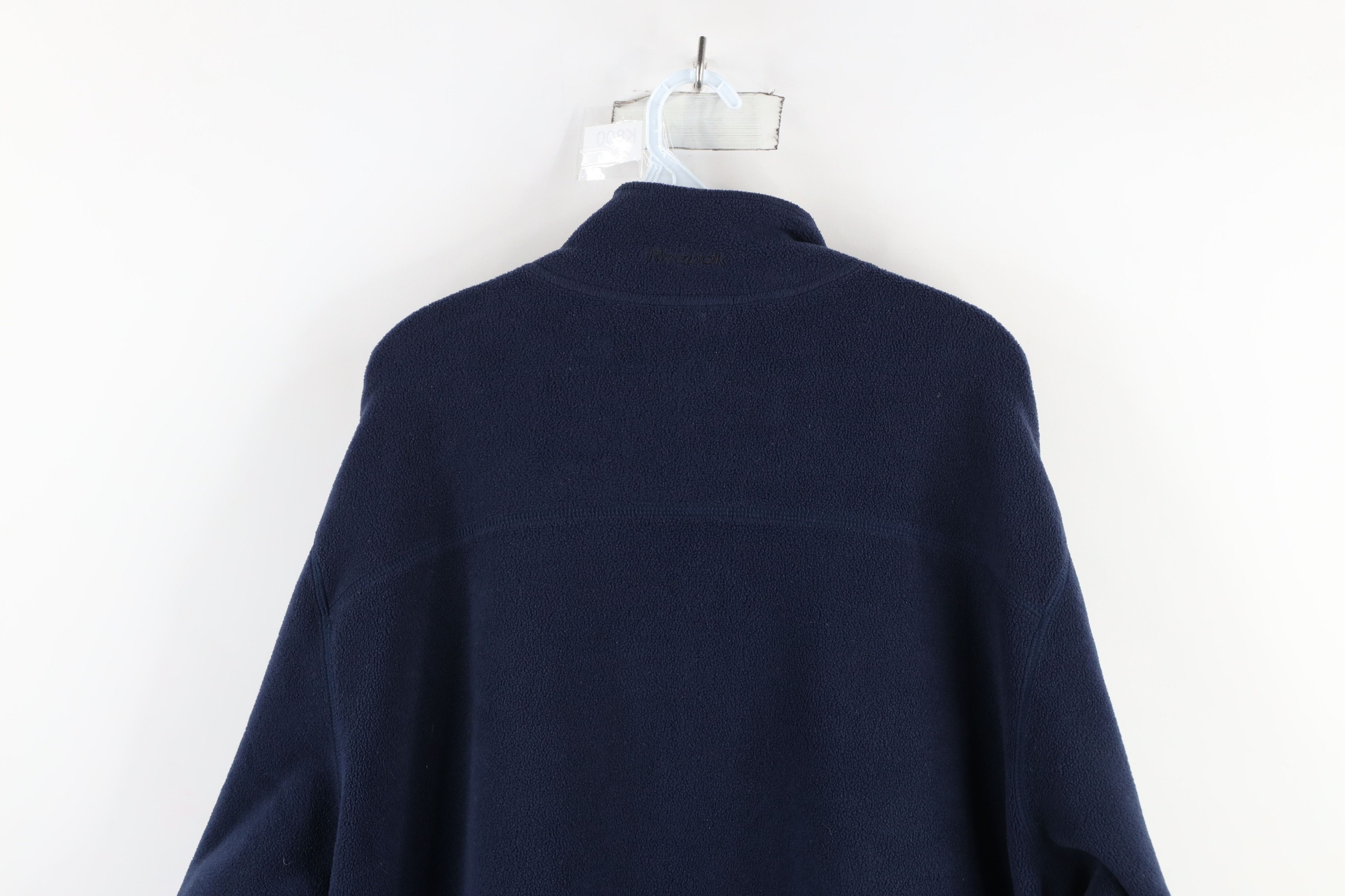 Reebok × Vintage Vintage 90s Reebok Classic Logo Full Zip Fleece Jacket Blue Size US L / EU 52-54 / 3 - 11 Thumbnail