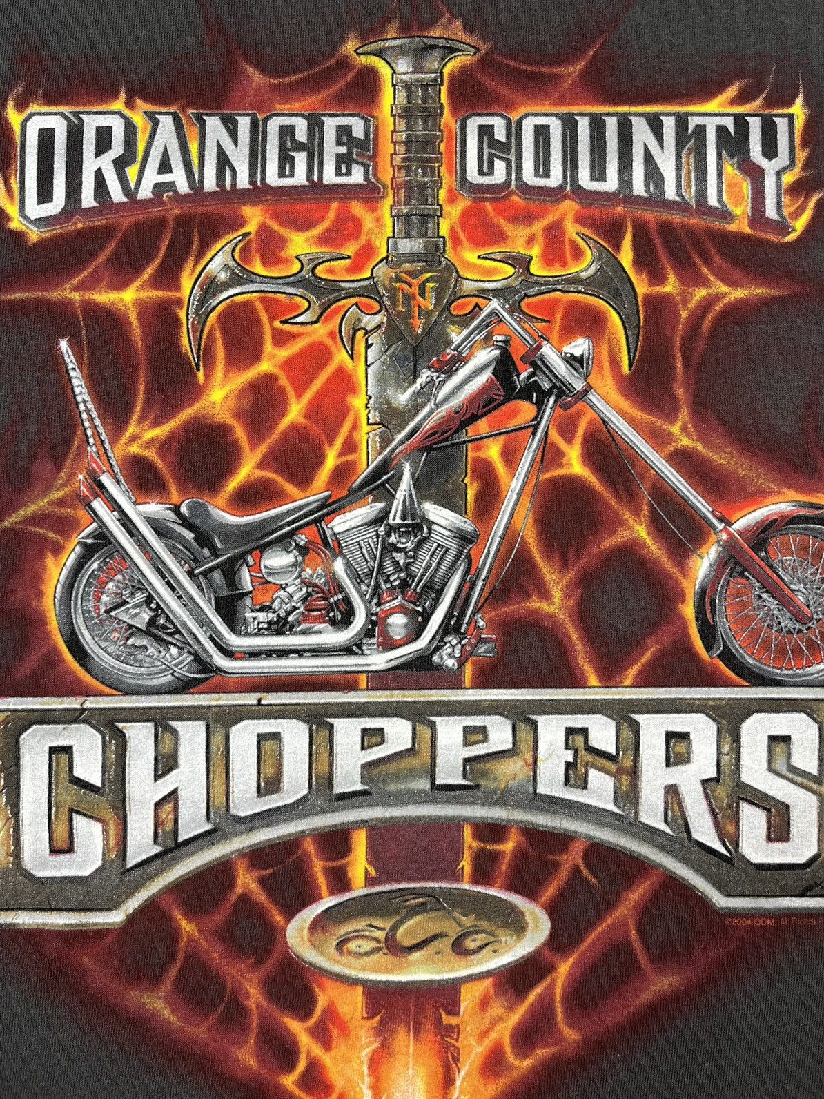 West Coast Choppers Vintage West Cost Choppers flame big logo tee 2000’s Size US S / EU 44-46 / 1 - 10 Thumbnail