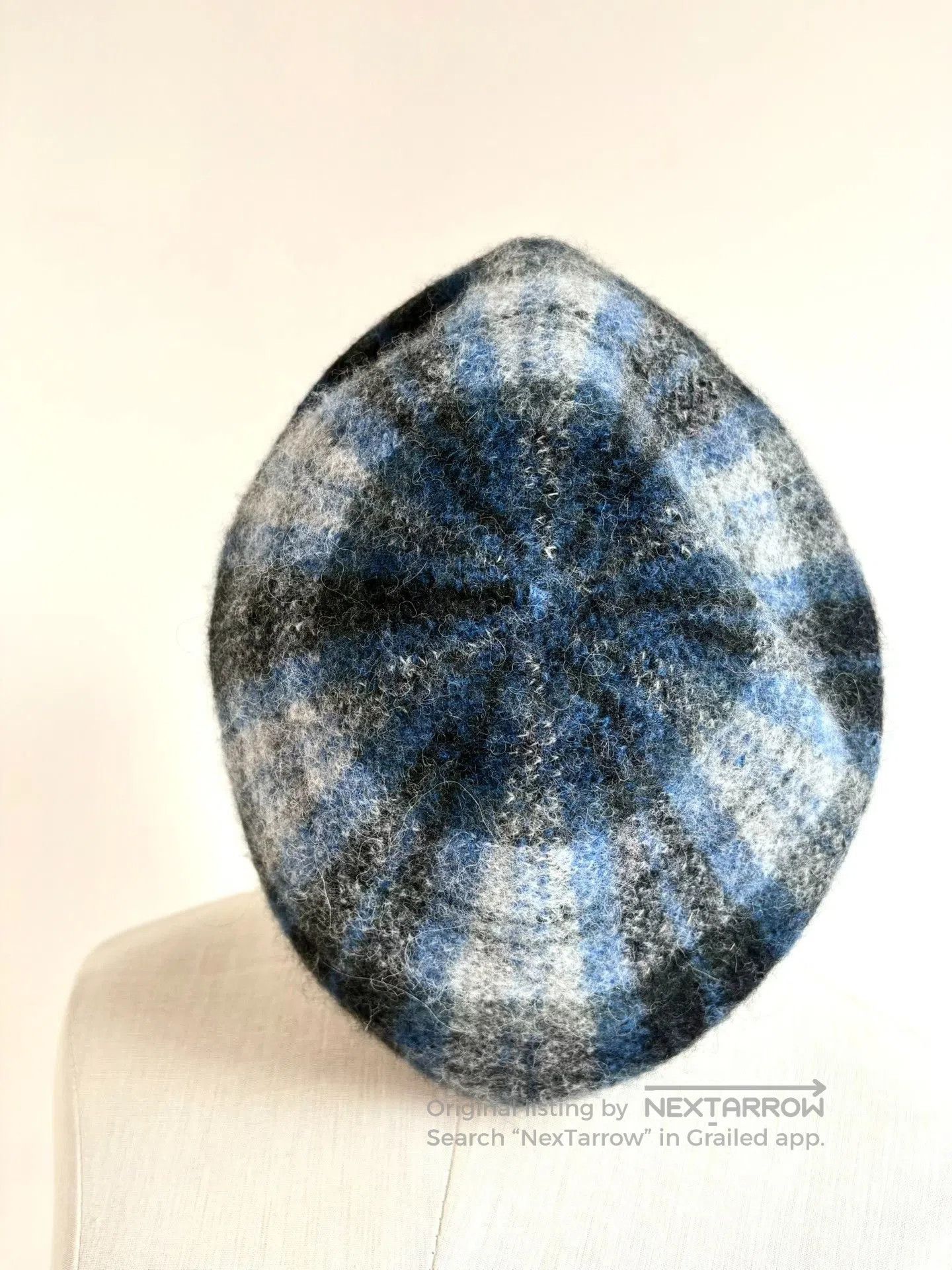 Vivienne Westwood Vivienne Westwood Vintage Gray Blue Plaid Beret. Size ONE SIZE - 4 Thumbnail