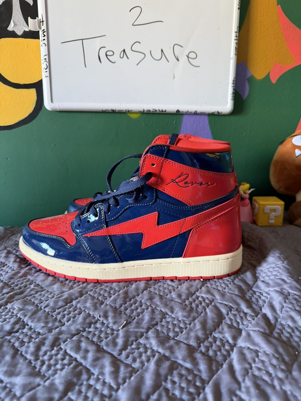 Reves Paris Air Kiy RARE Midnight Blue Red Size US 11 / EU 44 - 5 Thumbnail