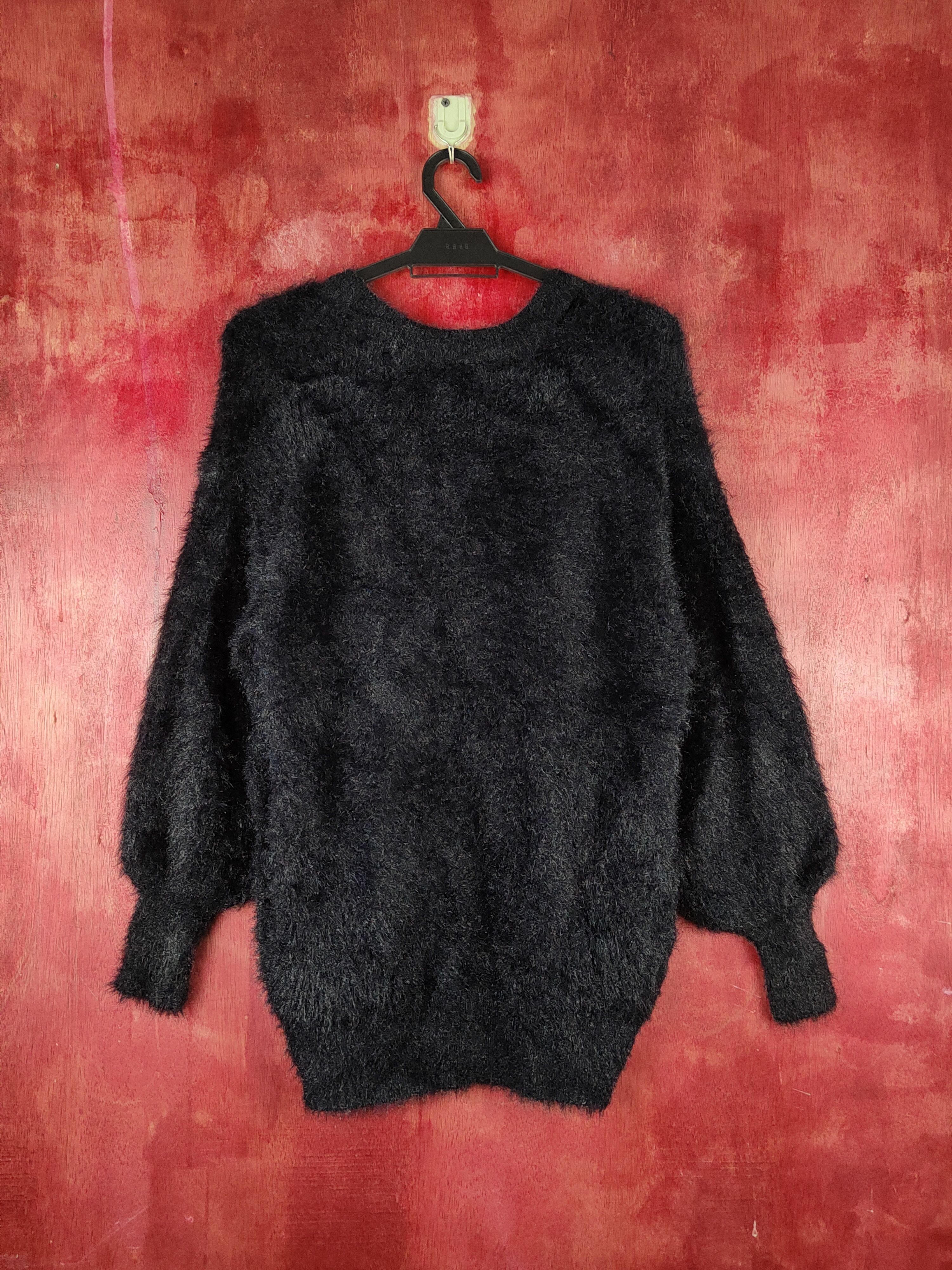 GU GU Black Shag Shaggy Fur Mohair Knitwear Cardigan #S1941 Size S / US 4 / IT 40 - 7 Thumbnail